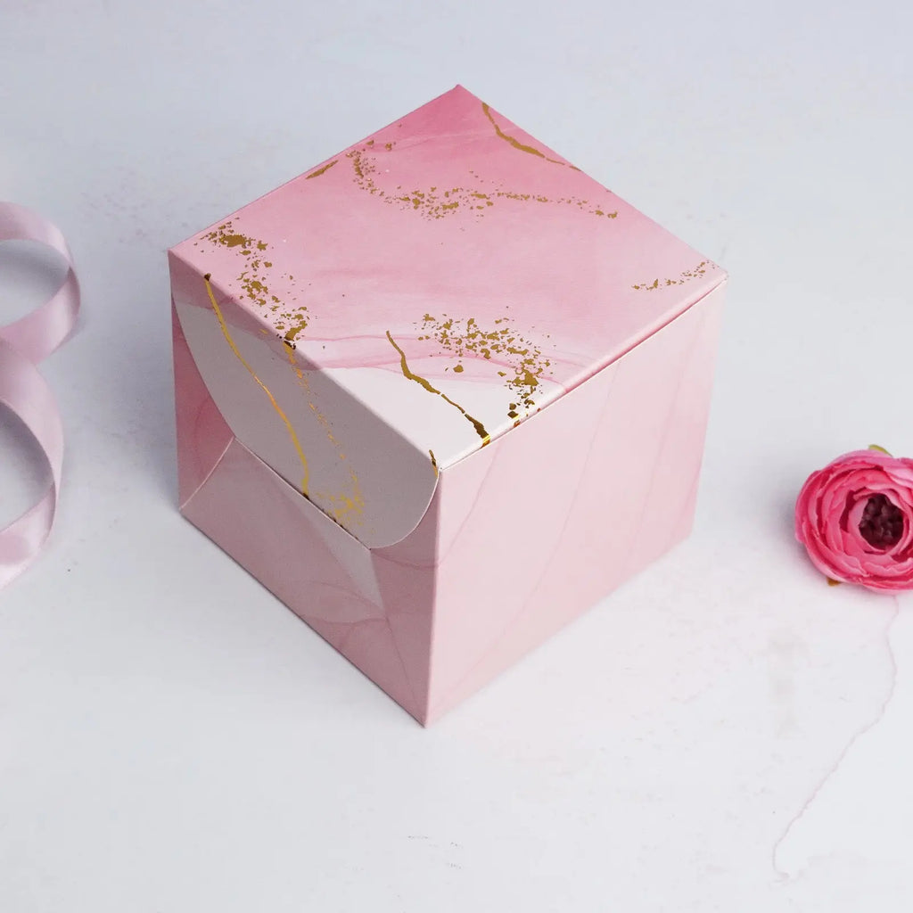 Elegant Marble Pastry Box for Luxurious Treats