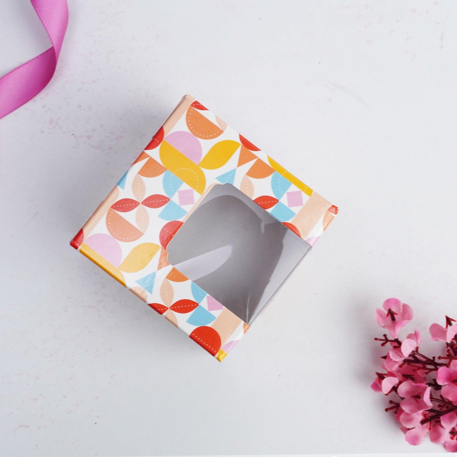 Multicolor Pattern Brownie Box