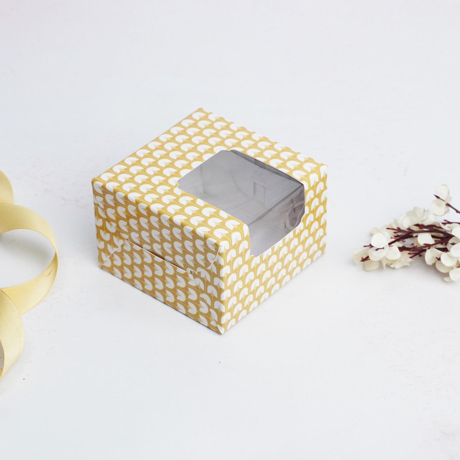 Yellow Pattern Brownie Box