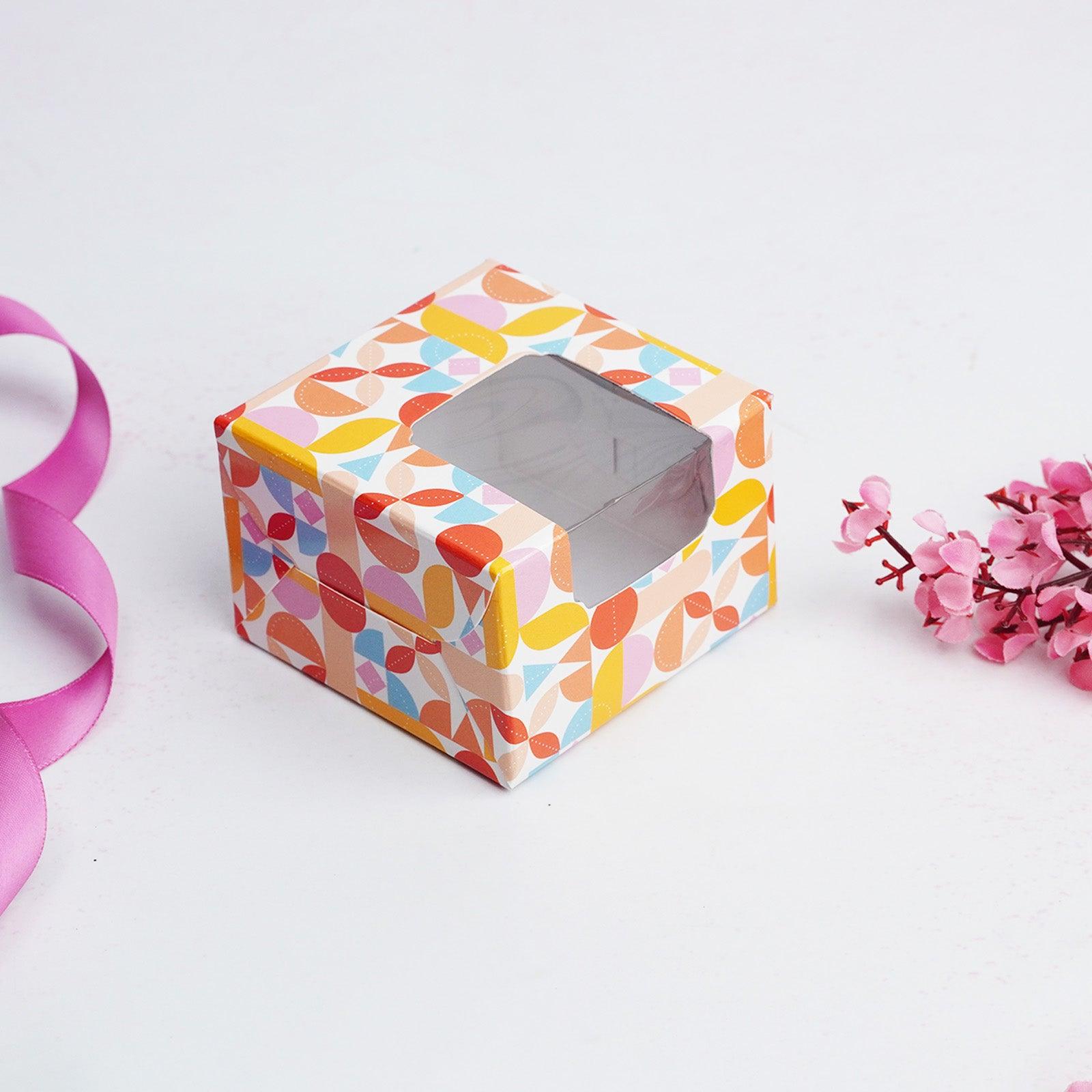 Multicolor Pattern Brownie Box