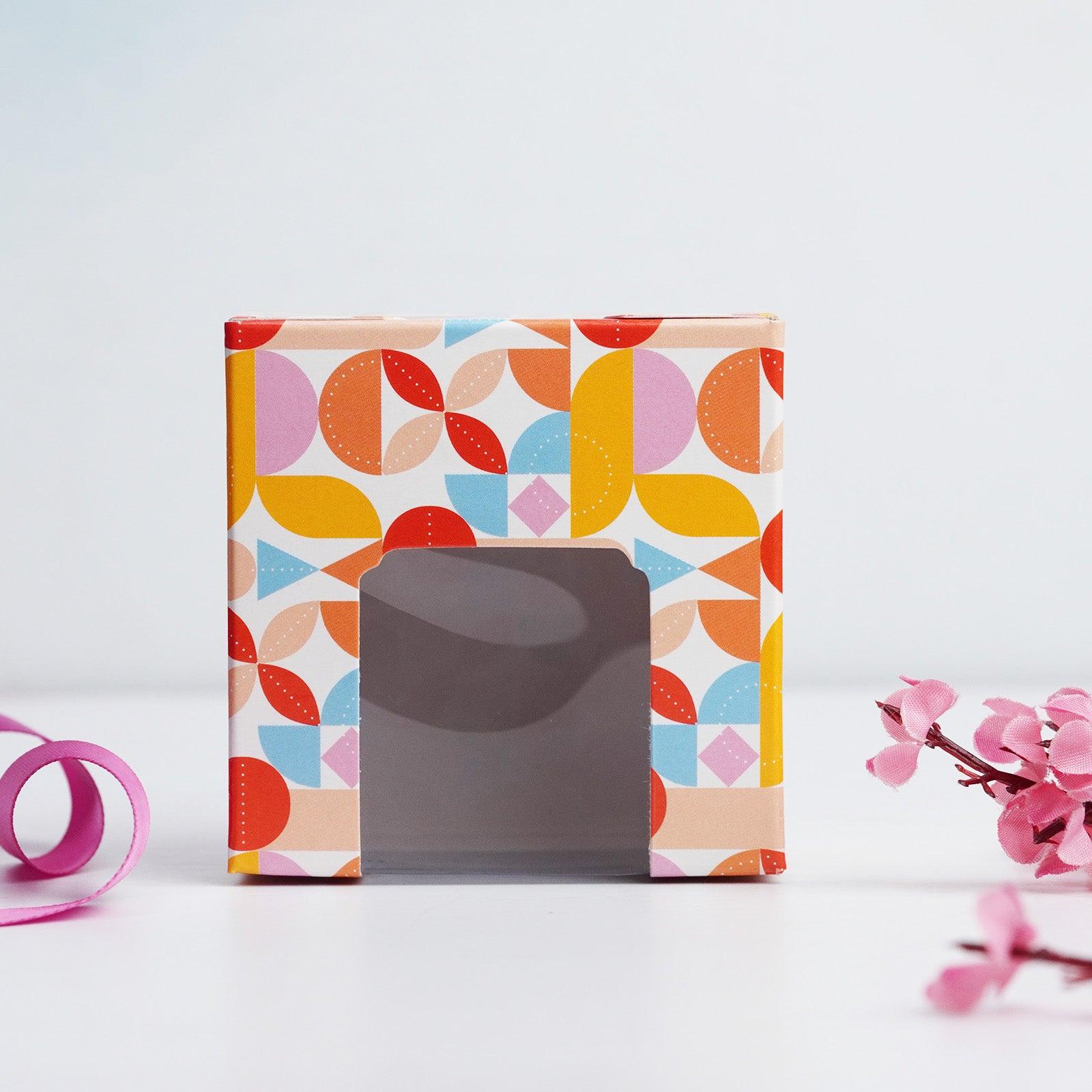 Multicolor Pattern Brownie Box