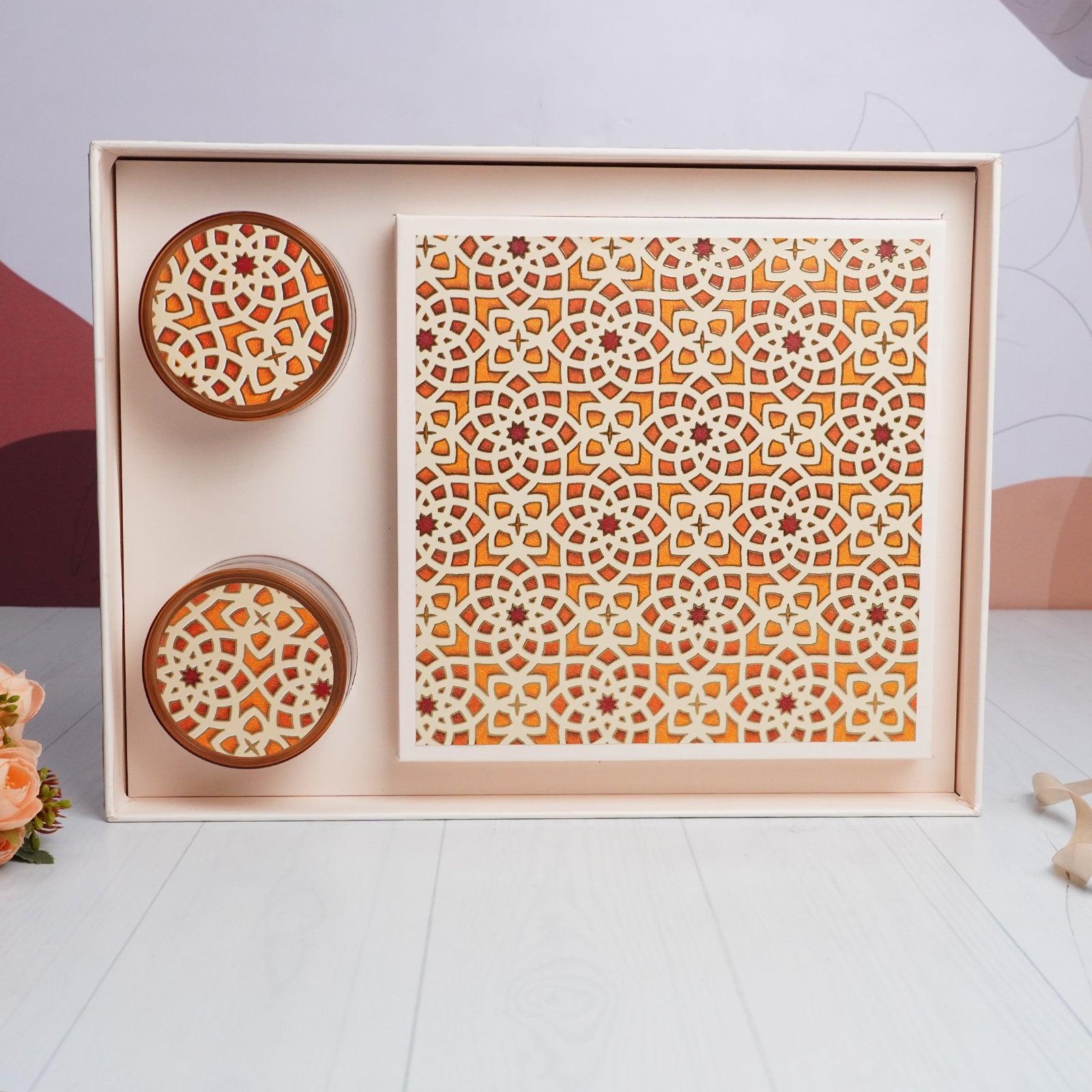 2 Jar Pattern Dry Fruit Gift Box