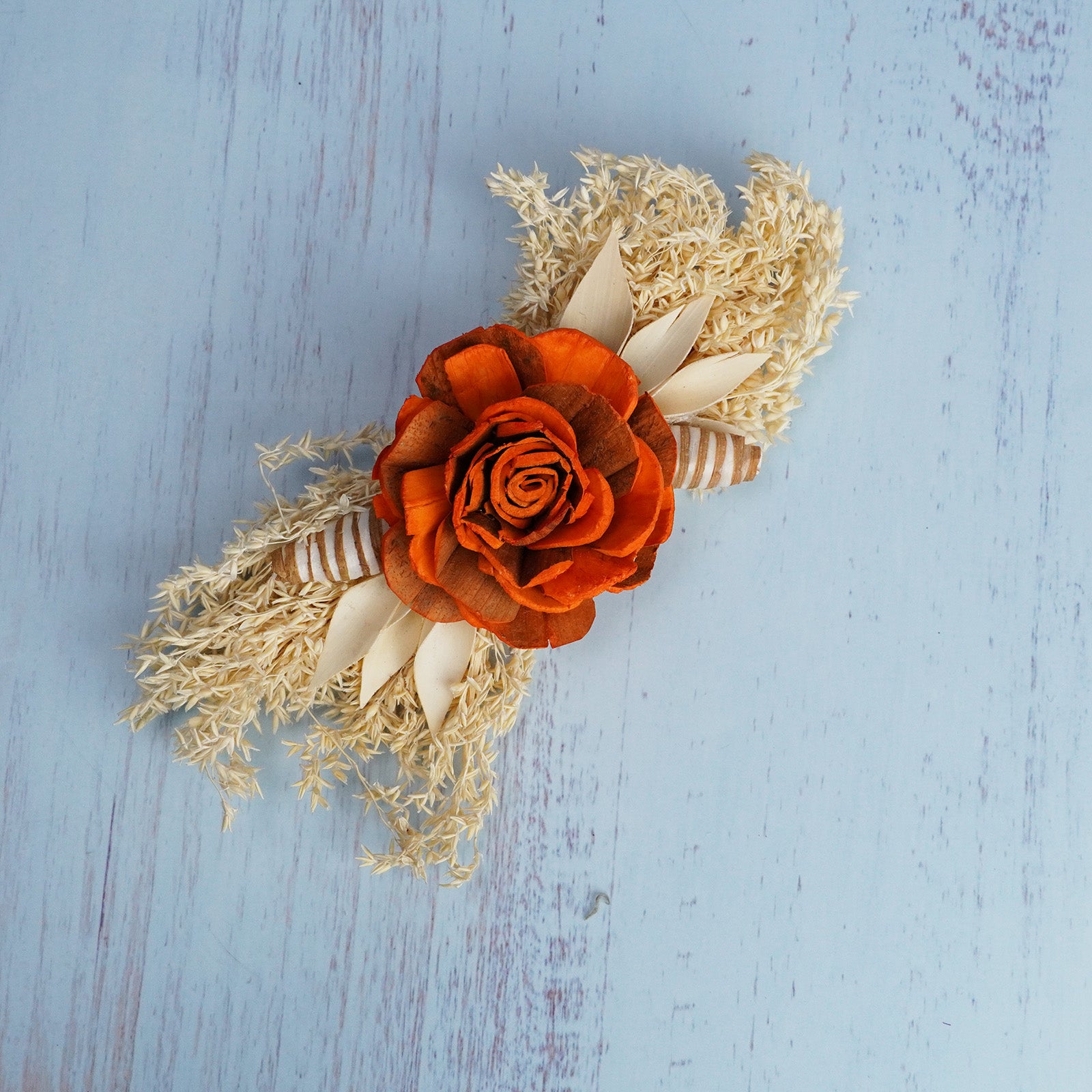 Orange Rose Artificial Flower