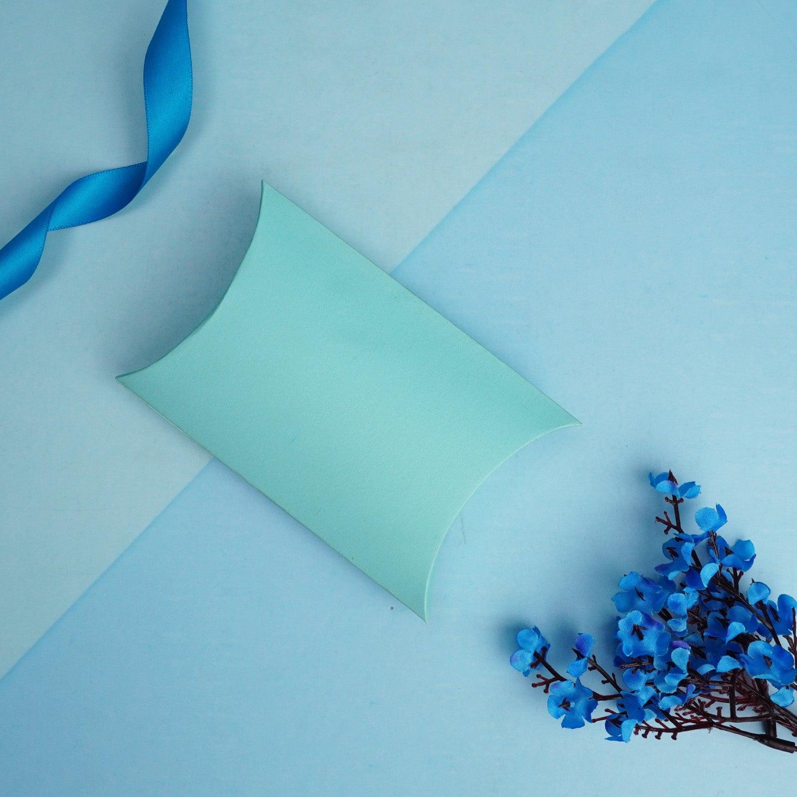 Aqua Blue Pillow Box