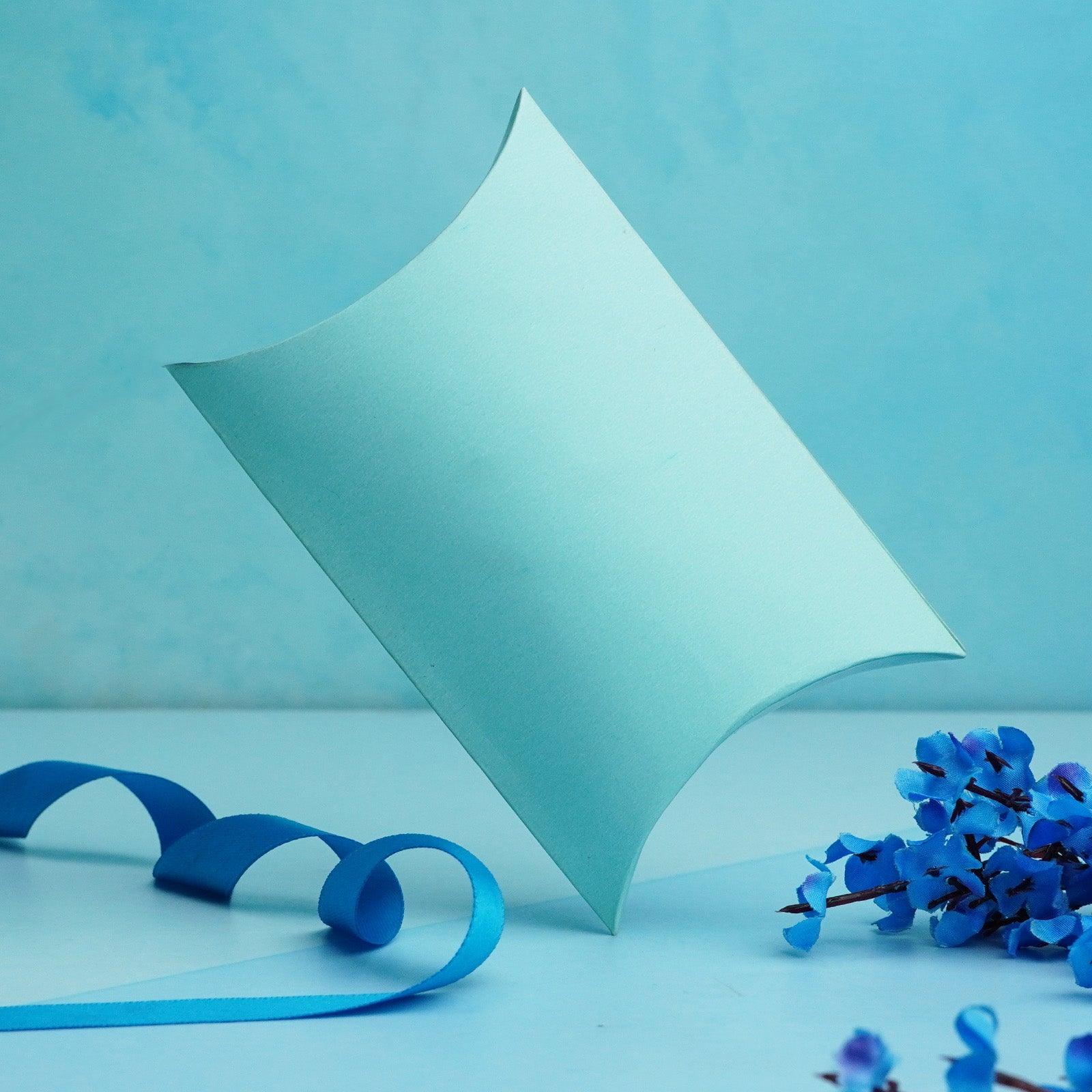 Aqua Blue Pillow Box