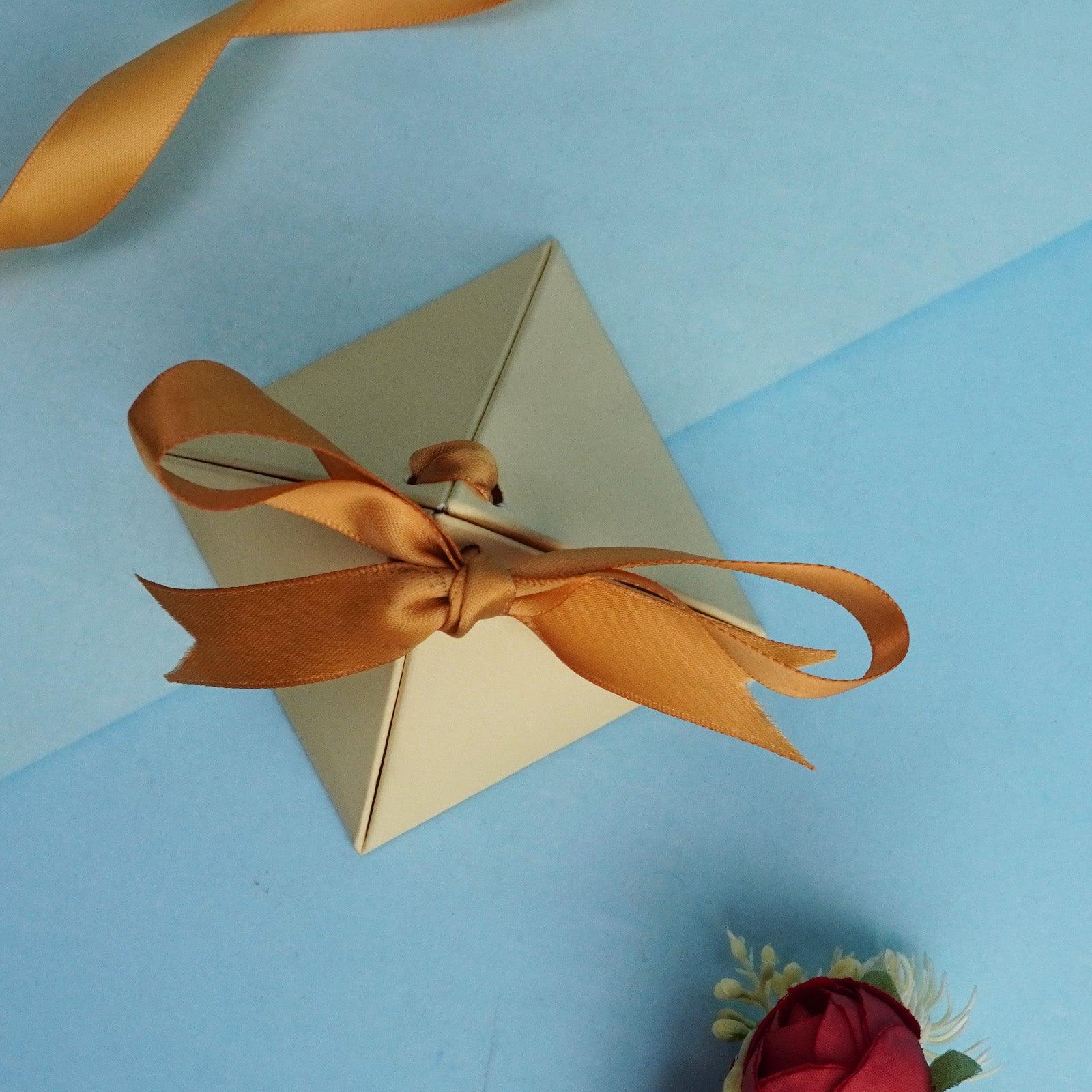 Beige Triangle Gift Box