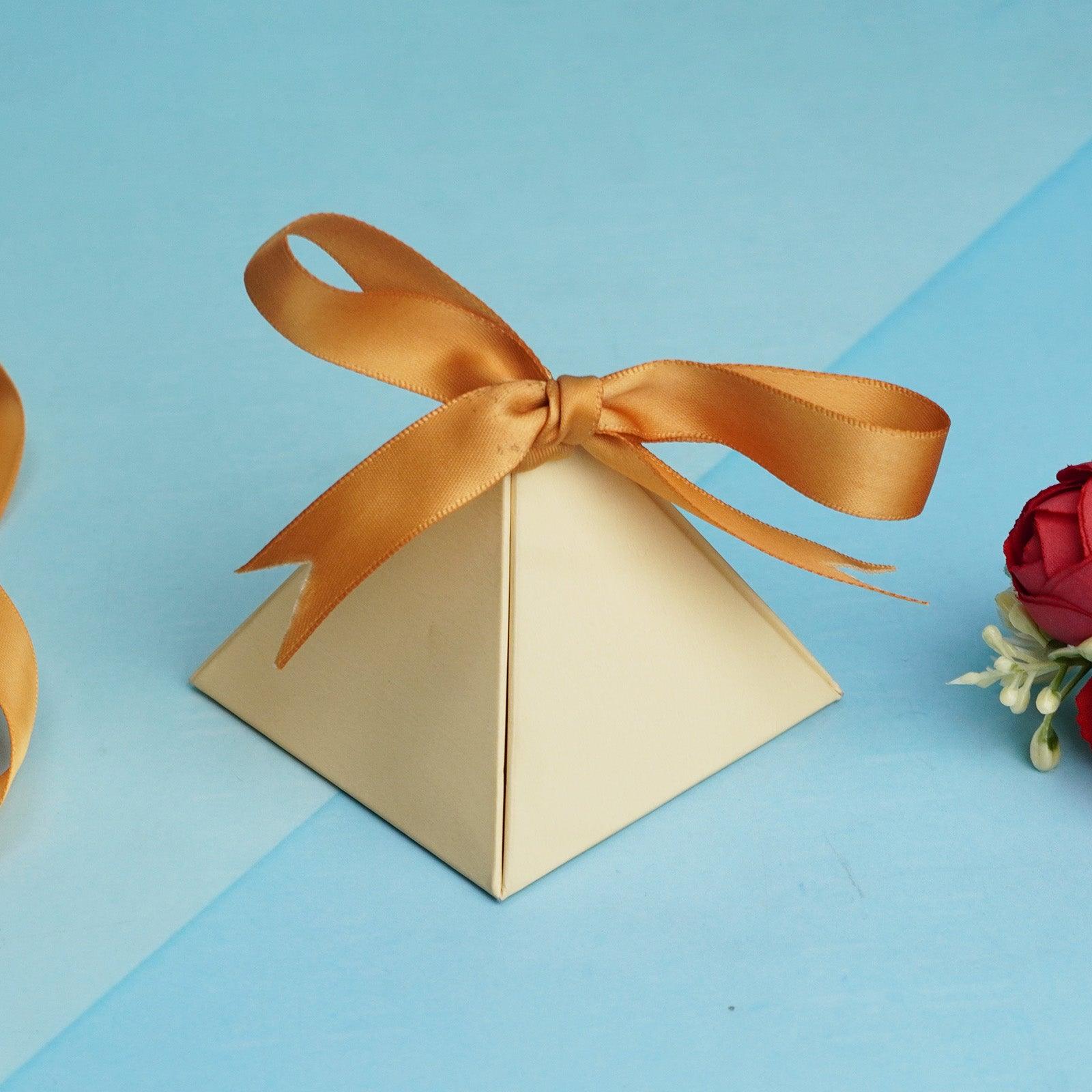 Beige Triangle Gift Box