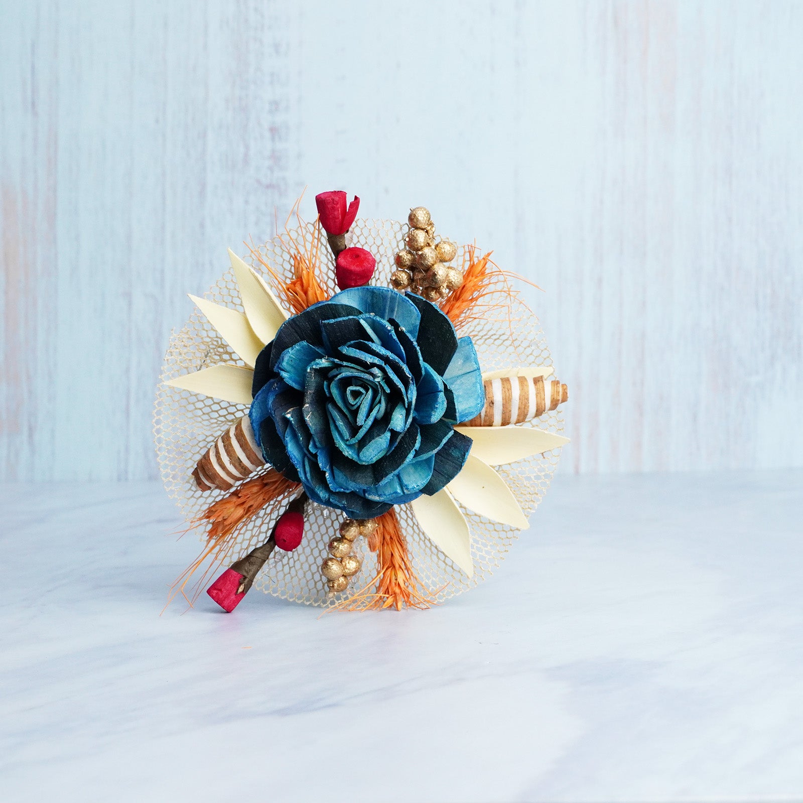 Blue Radiance Artificial Flower