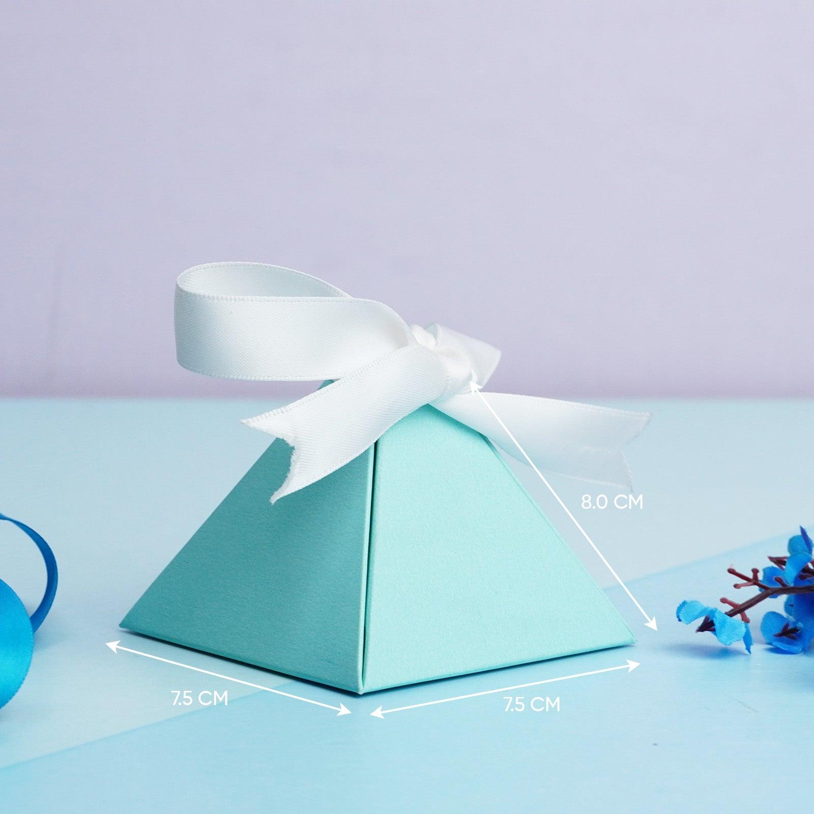 Light Blue Triangle Gift Box