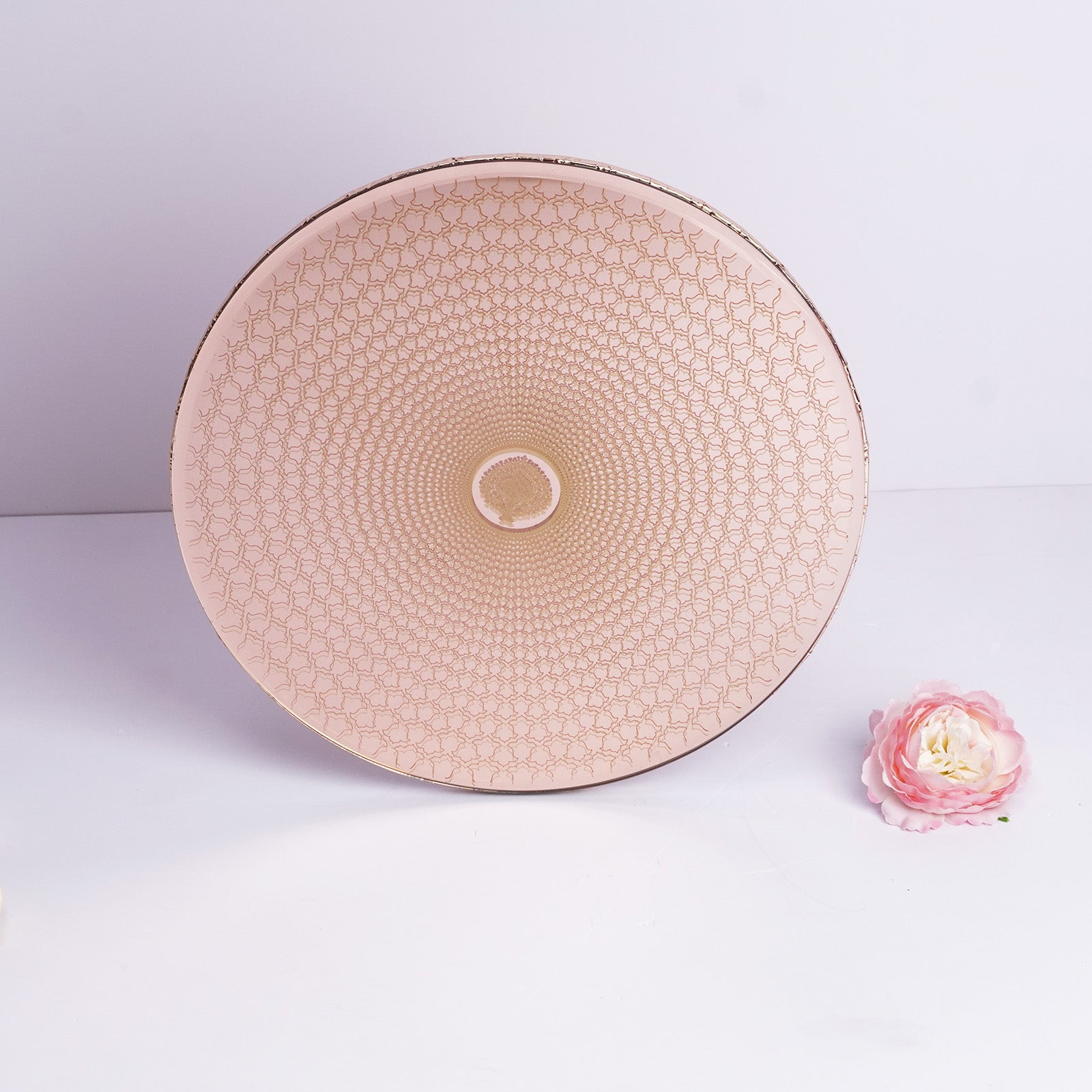 Blush Gold Luxe Round Tray