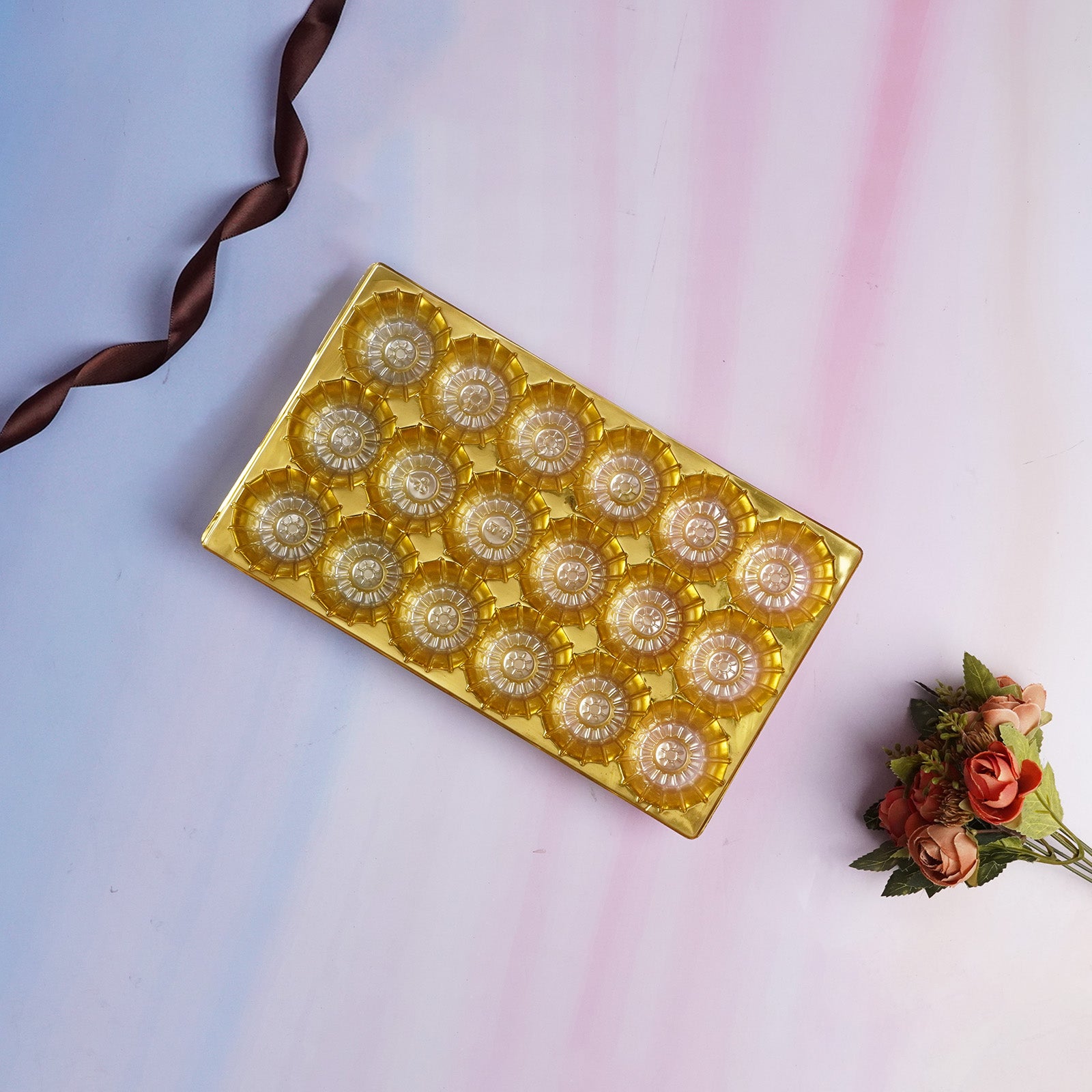 Golden Radiance Organizer Tray