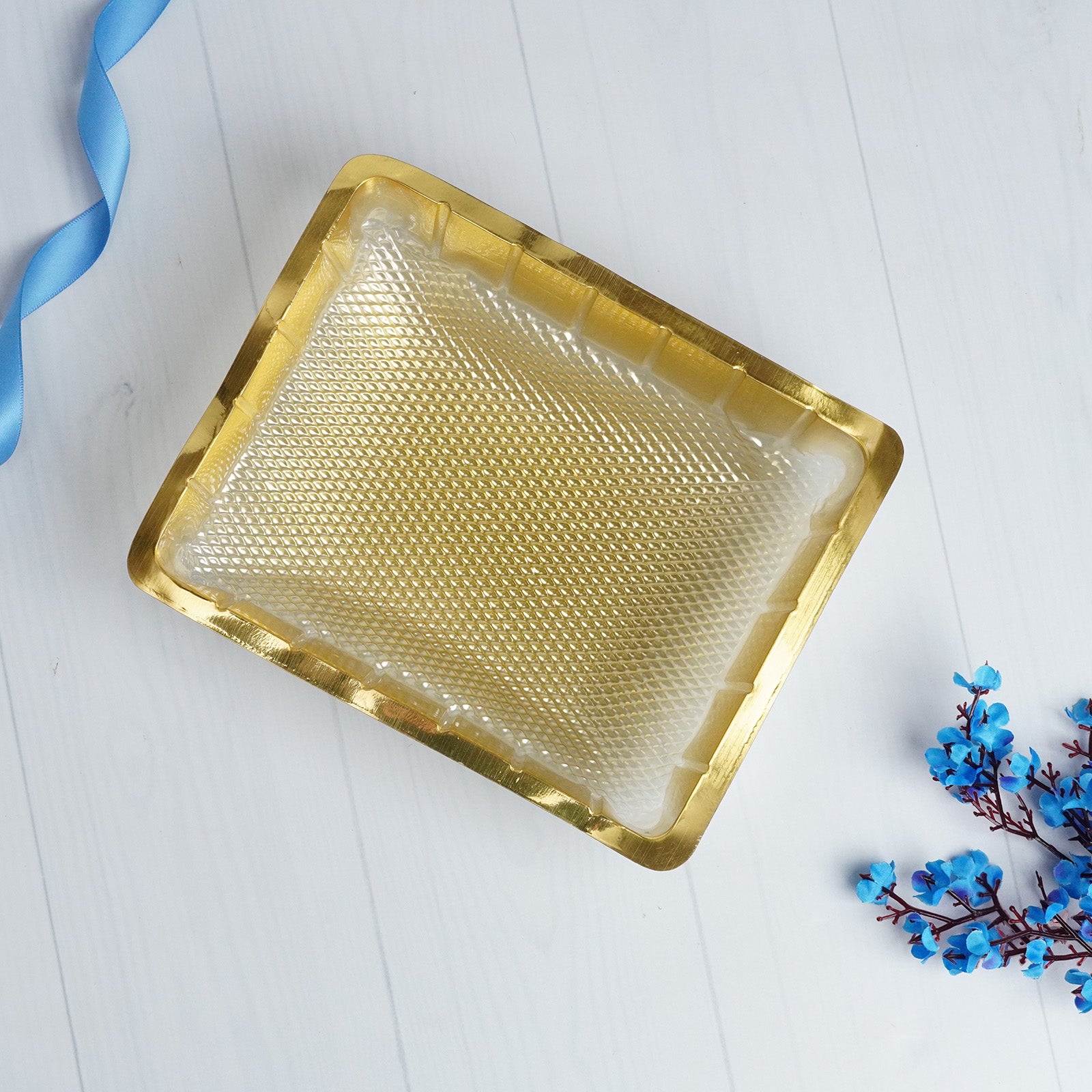 Golden Elegance Organizer Tray