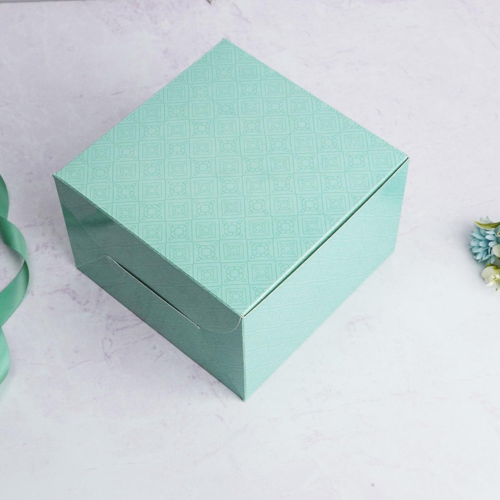 Mint Green Three Pastry Box