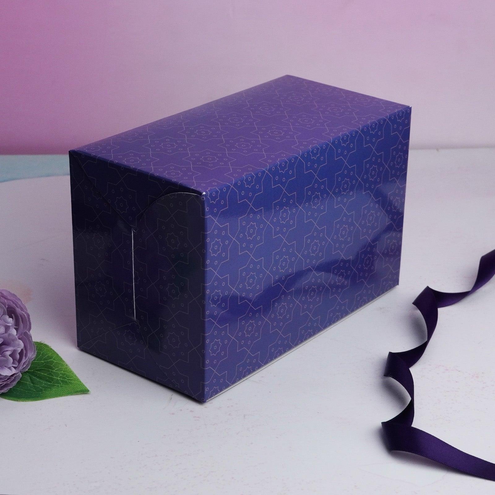 Blue Floral Pastry Box