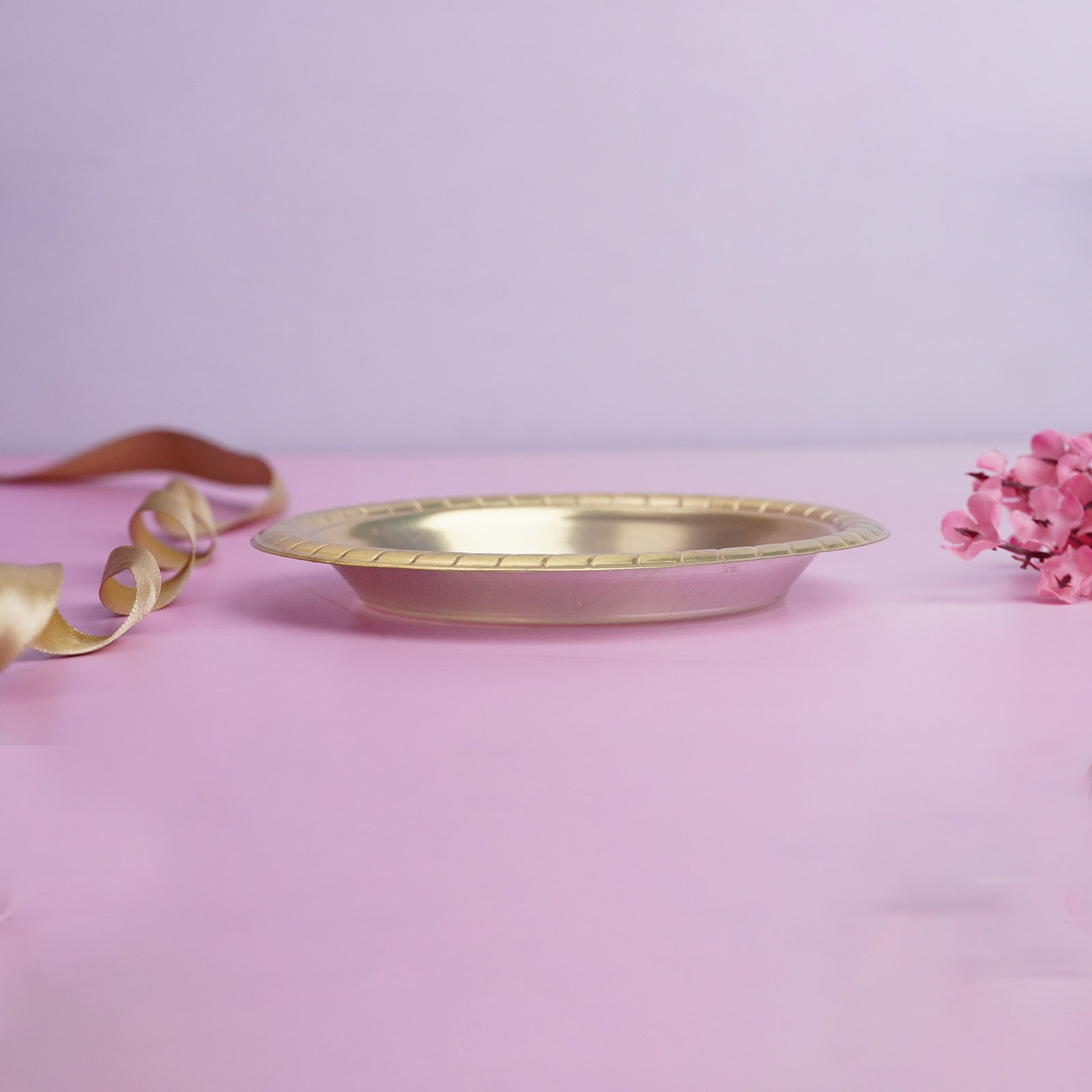 Golden Glint Oval Tray