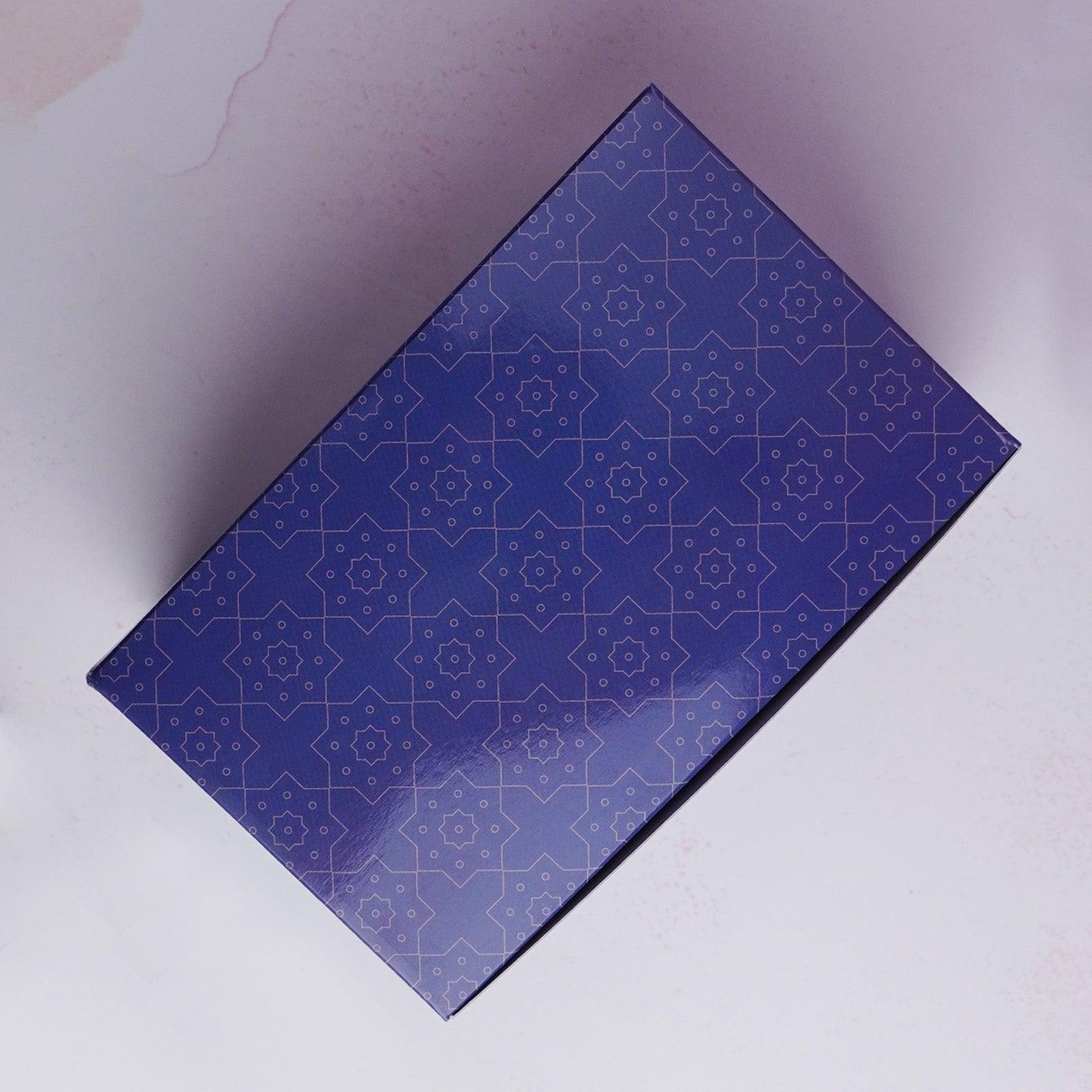 Blue Floral Pastry Box