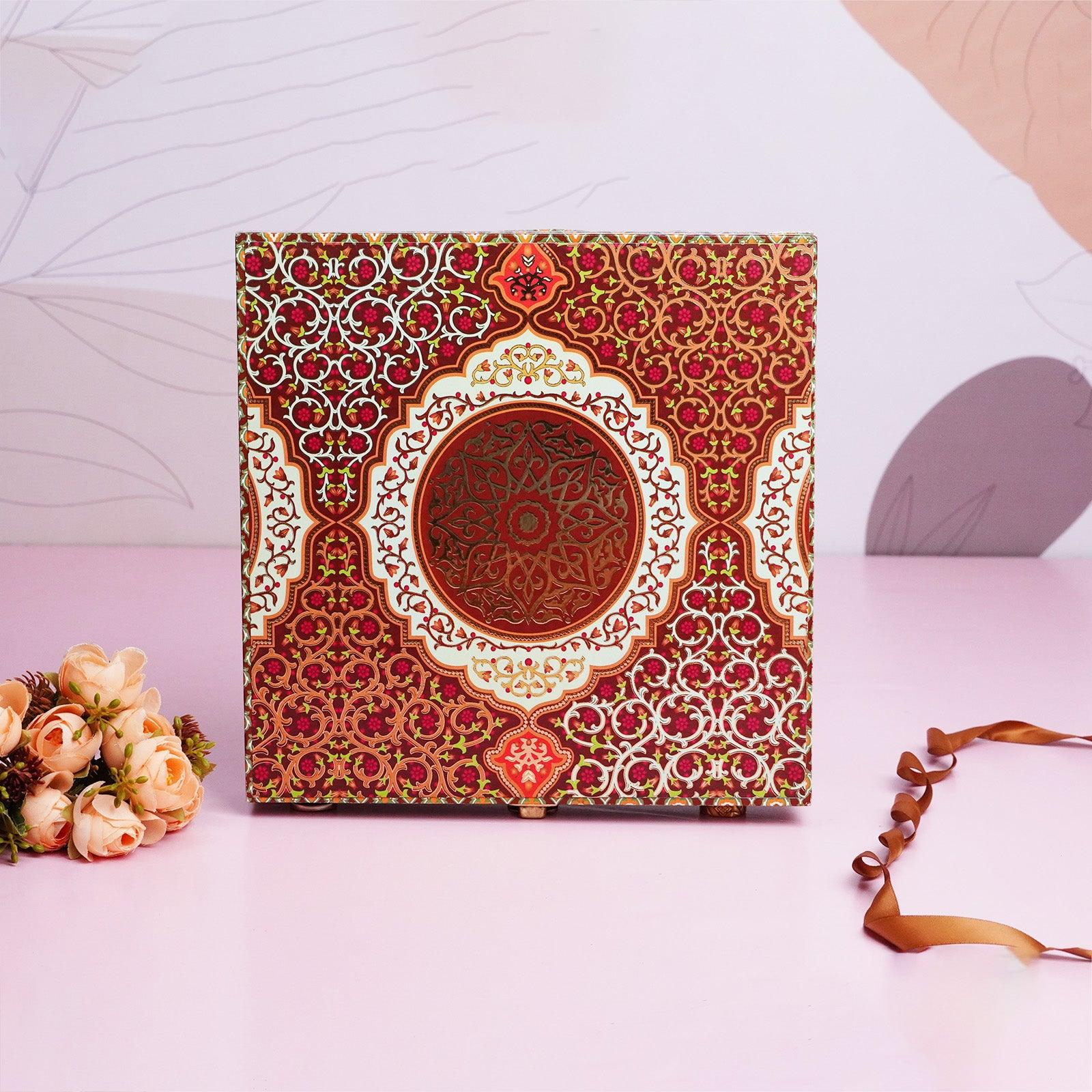 Dry Fruit Gold Mandala Gift Box