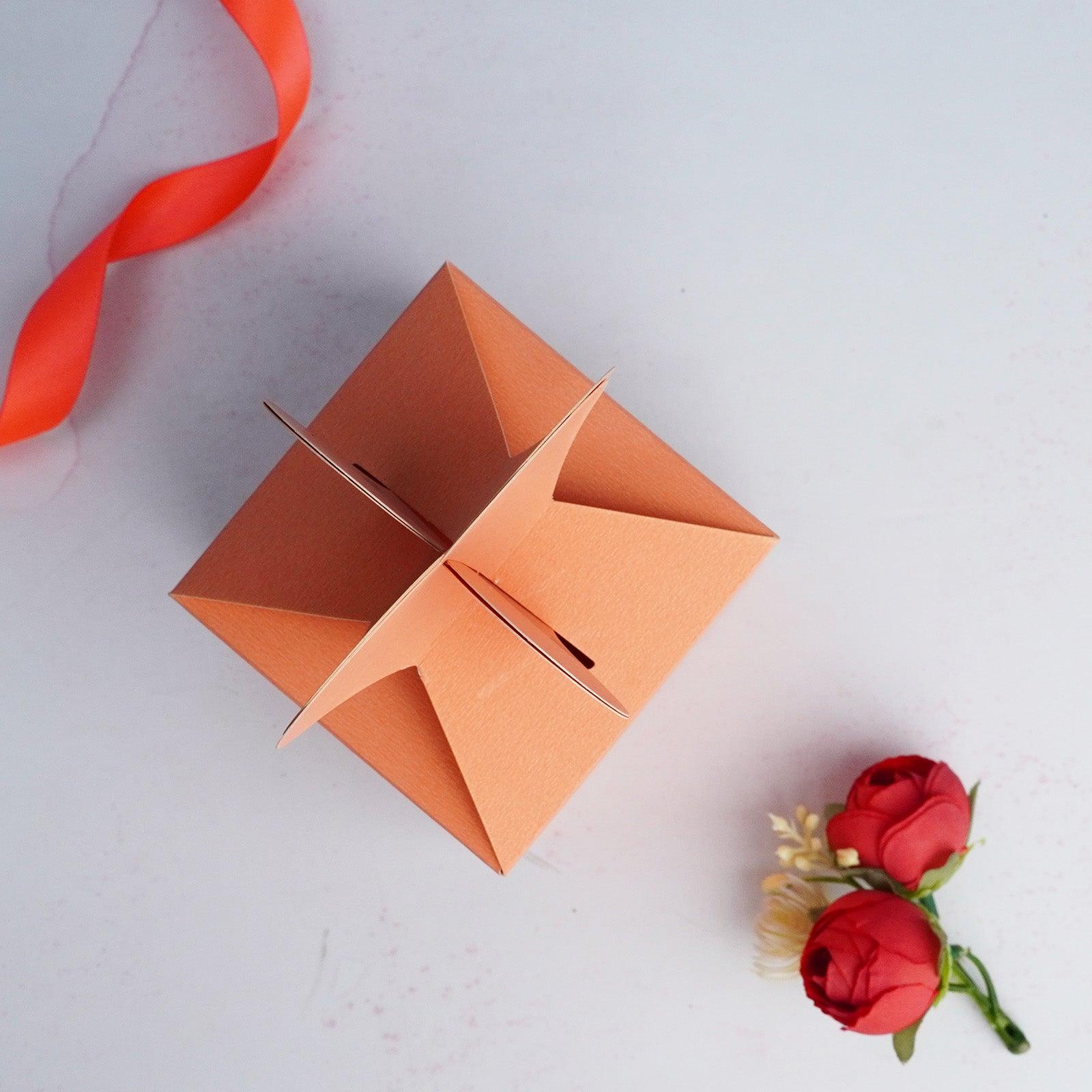 Light Orange Heart Gift Box