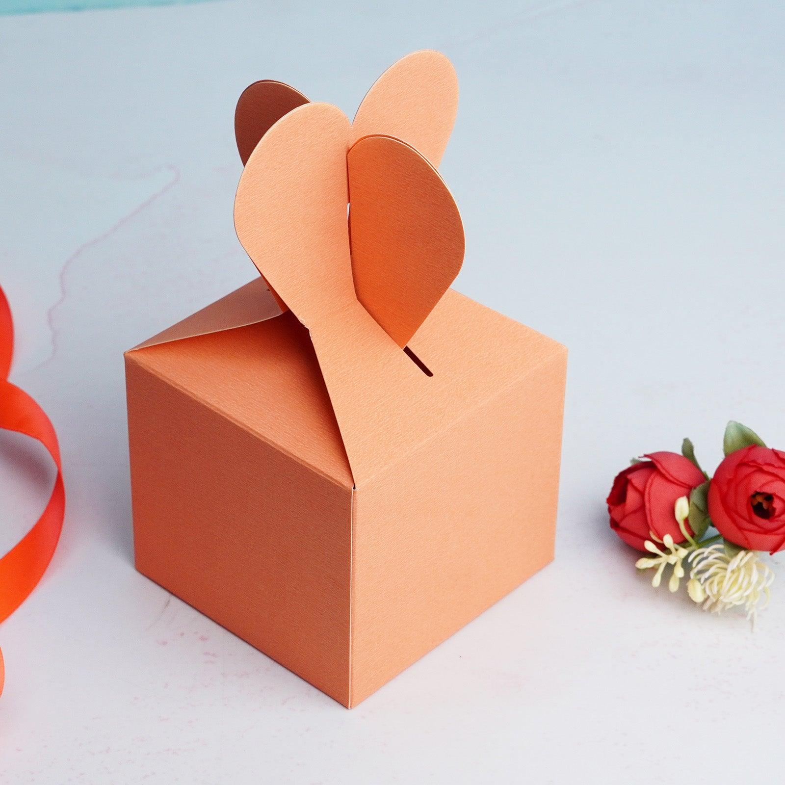 Light Orange Heart Gift Box