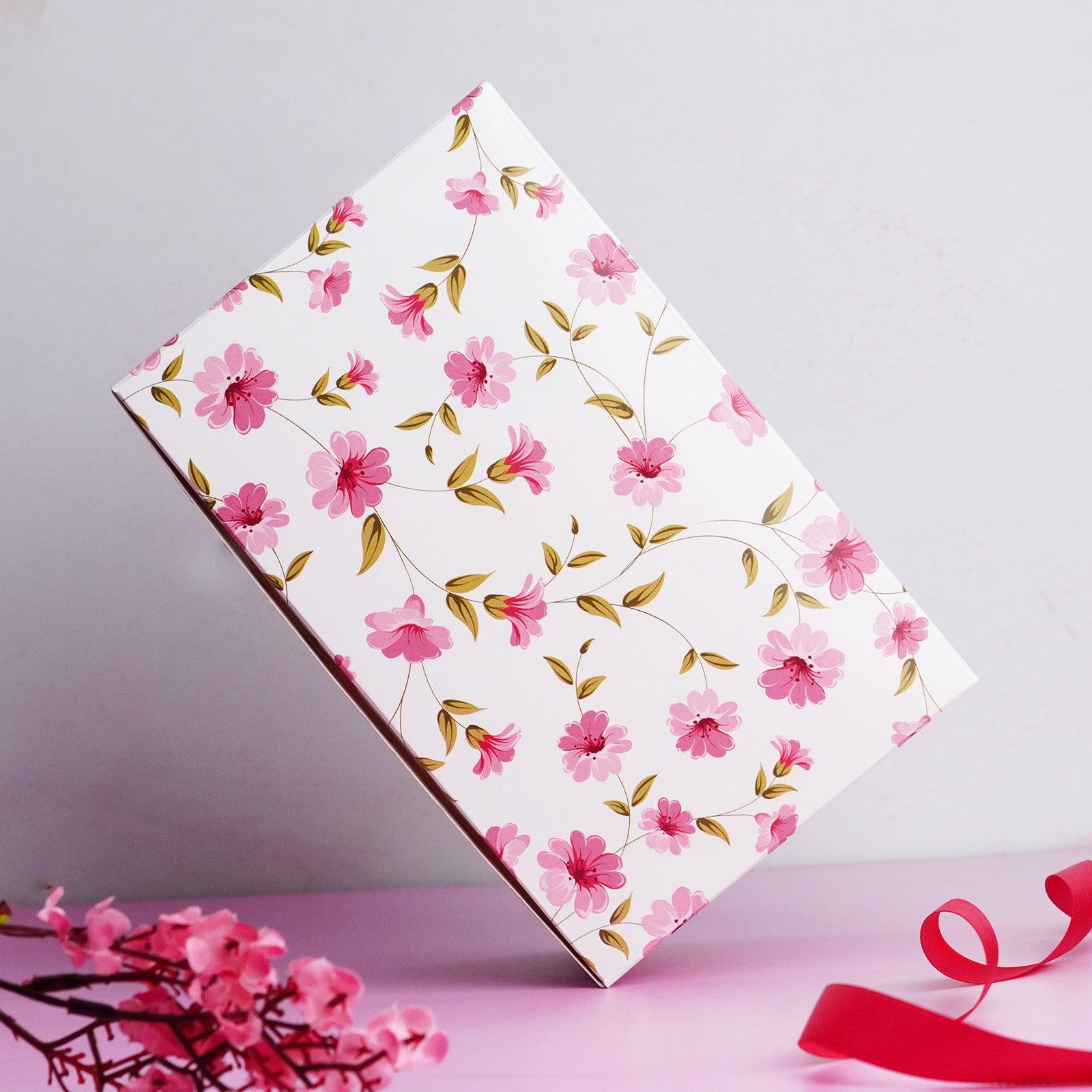 Pink Floral Pastry Box