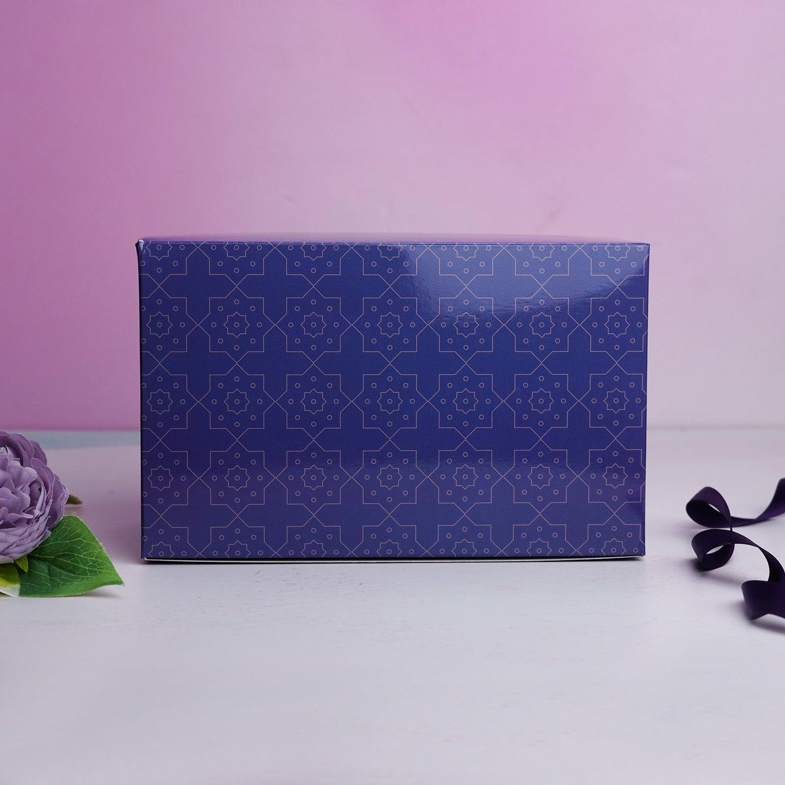 Blue Floral Pastry Box