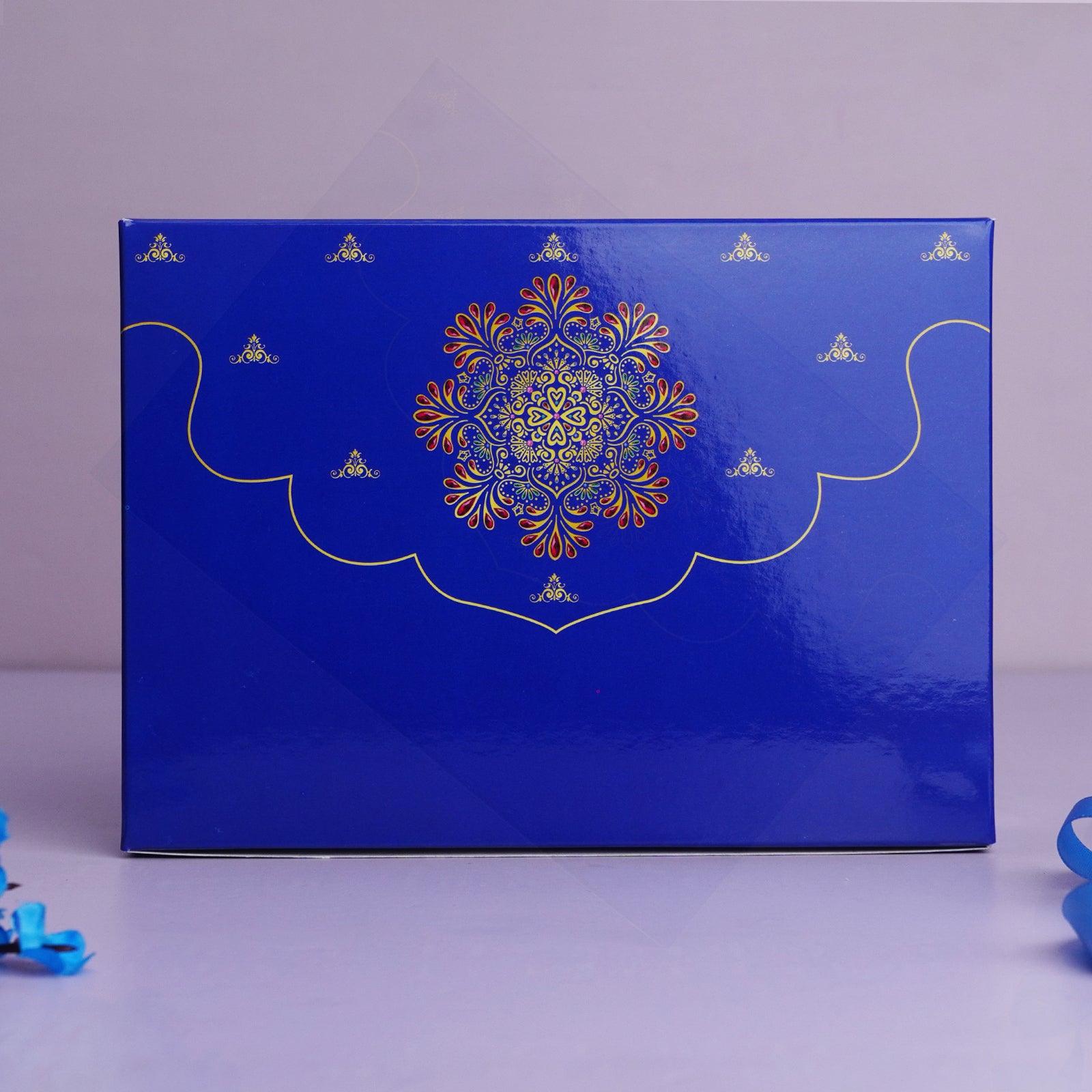 Royal Blue Half Kg Sweet Box