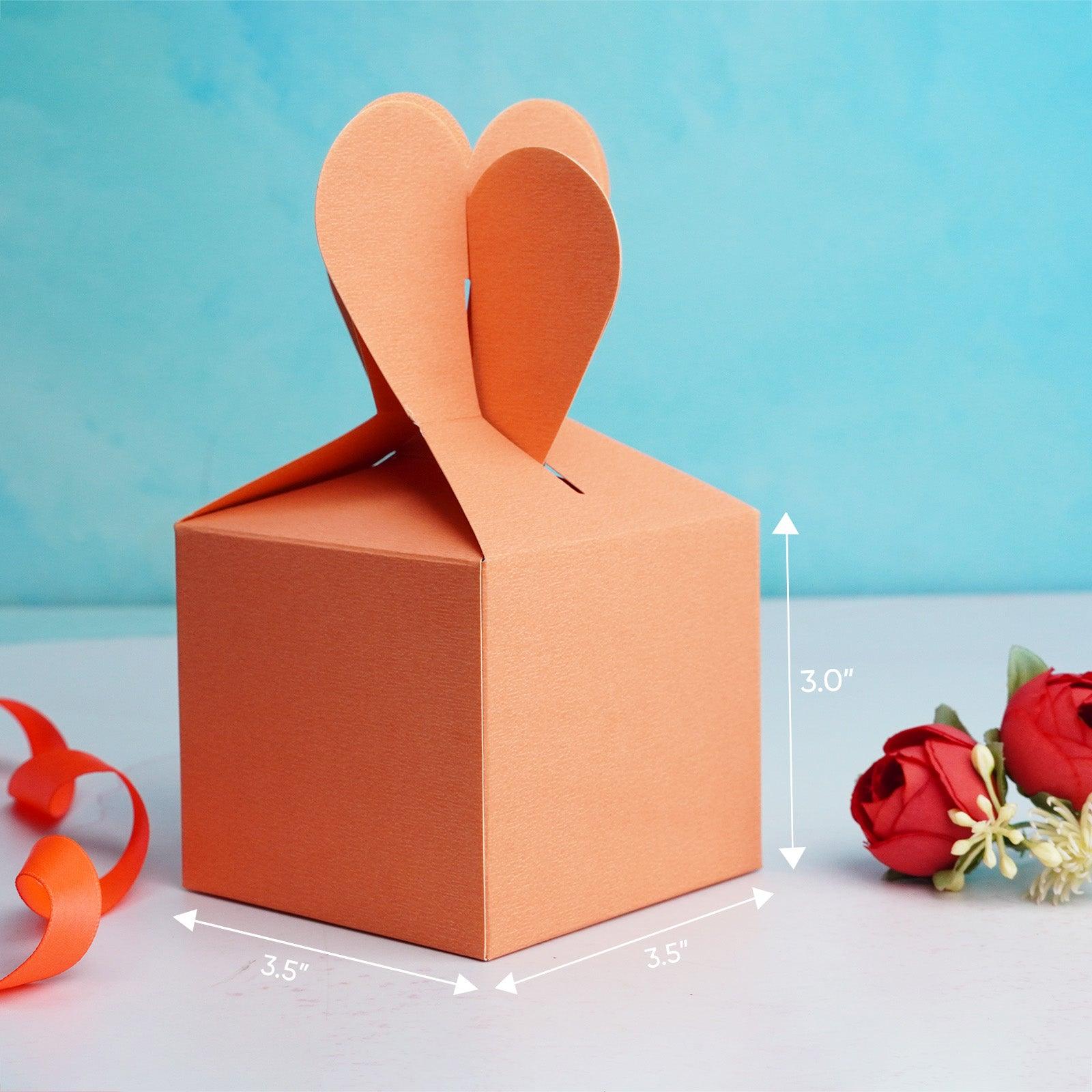 Light Orange Heart Gift Box