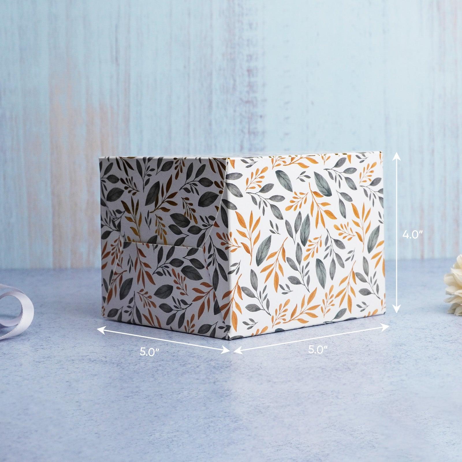 Gold Pattern Double Pastry Box