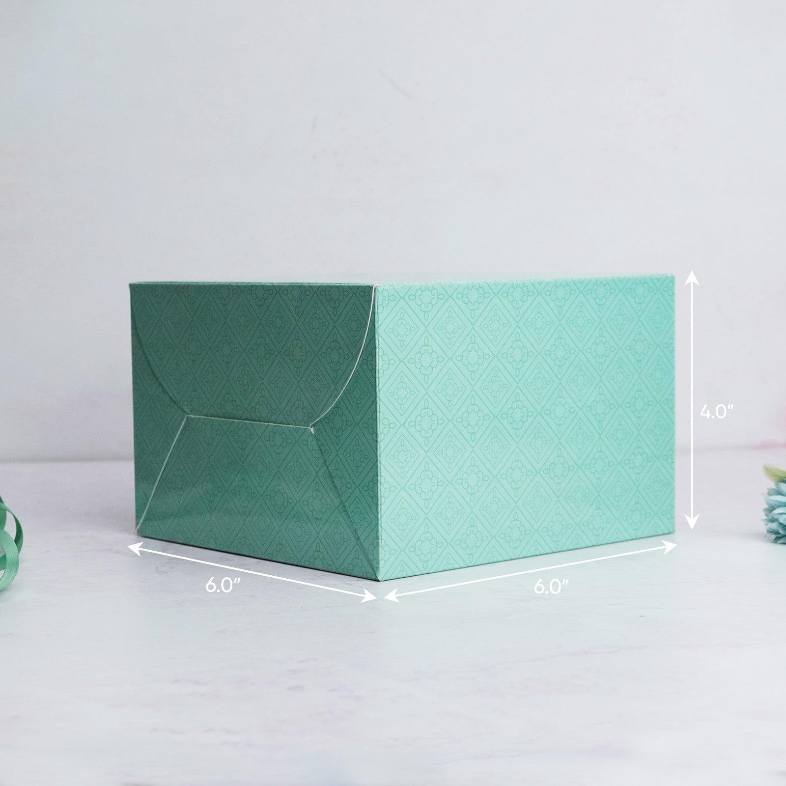 Mint Green Three Pastry Box