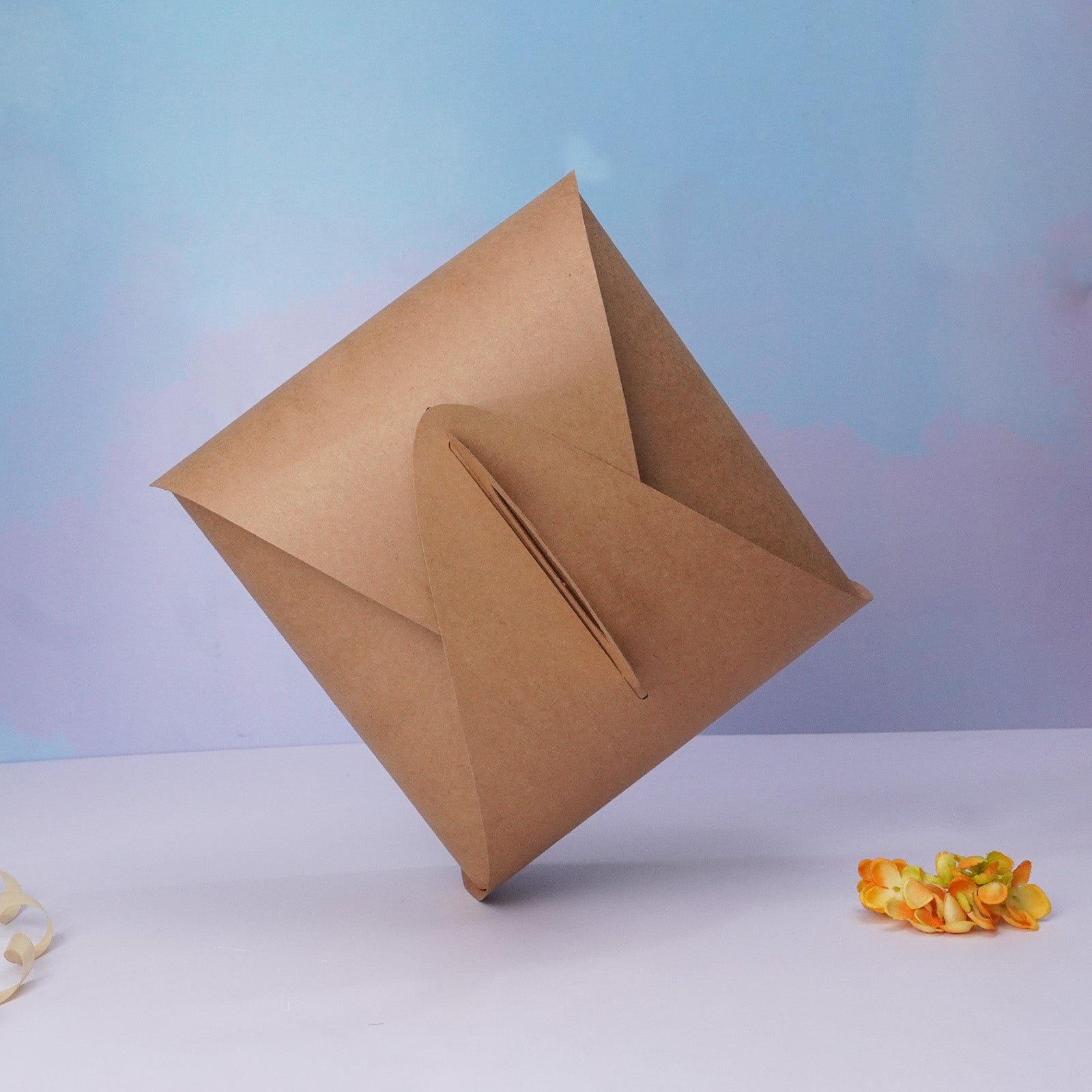 10X10 Handle Dome Cake Box (Kraft)