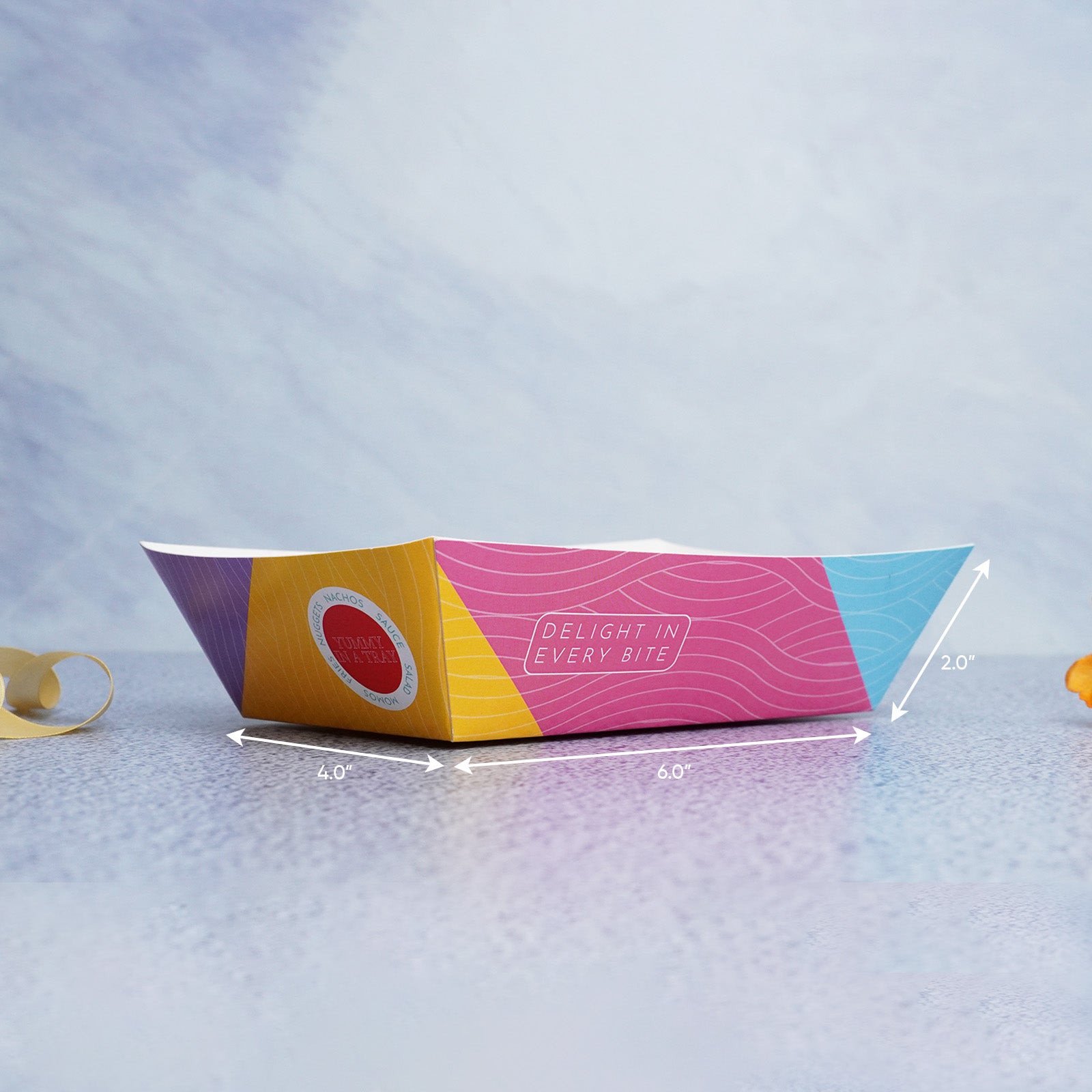 Colorful Geometric Boat Tray