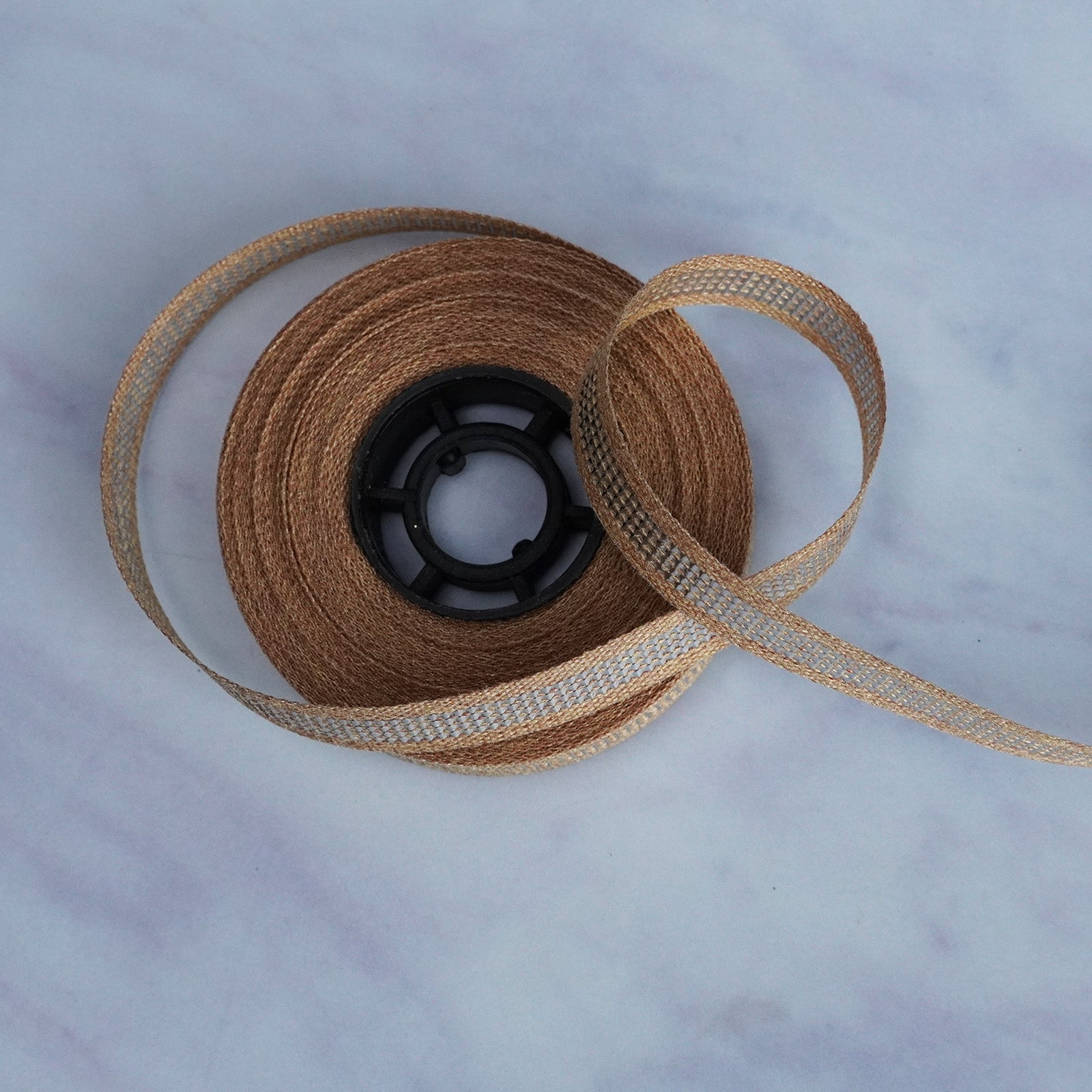 Radiant Beige Mesh Ribbon