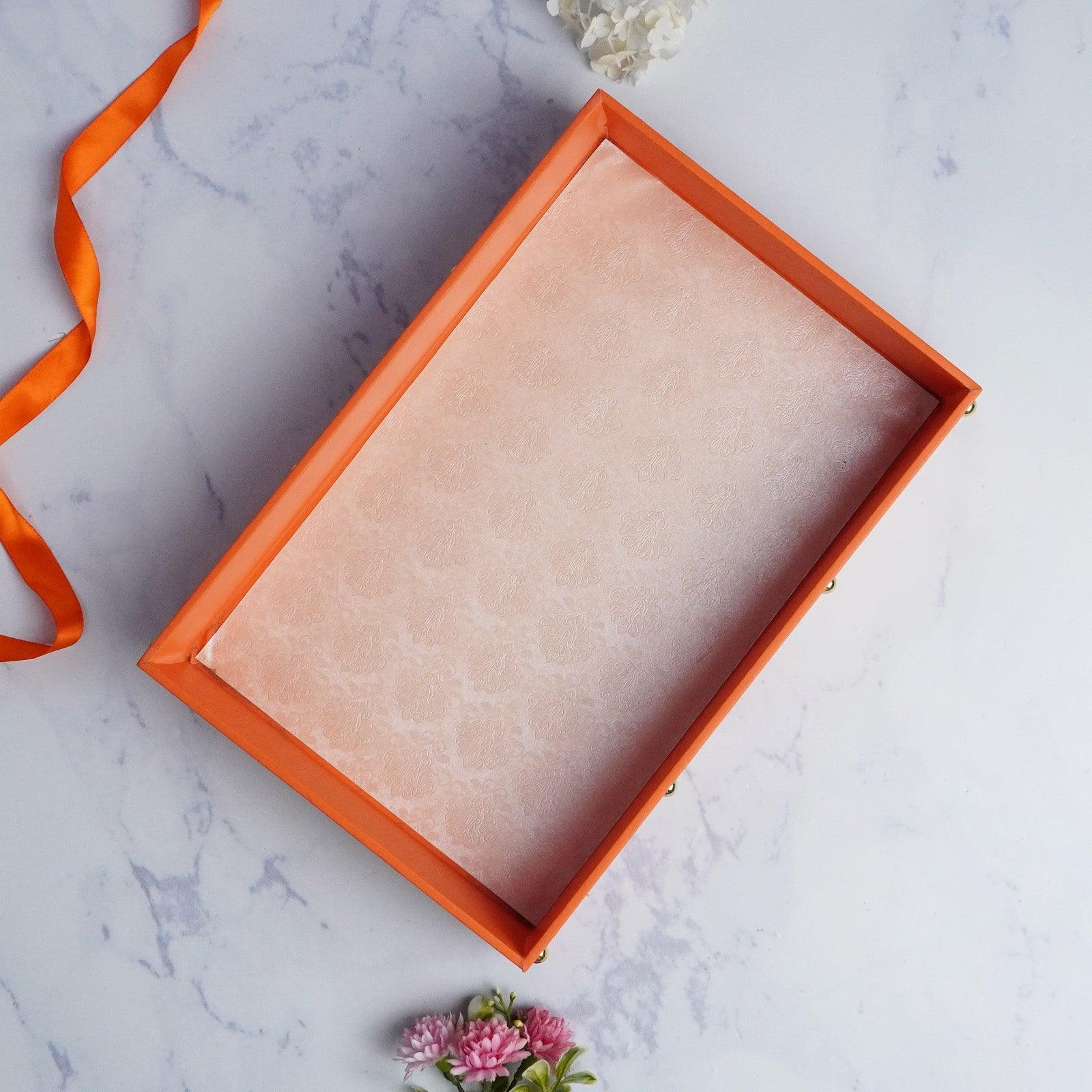 Elegant Orange Gift Tray