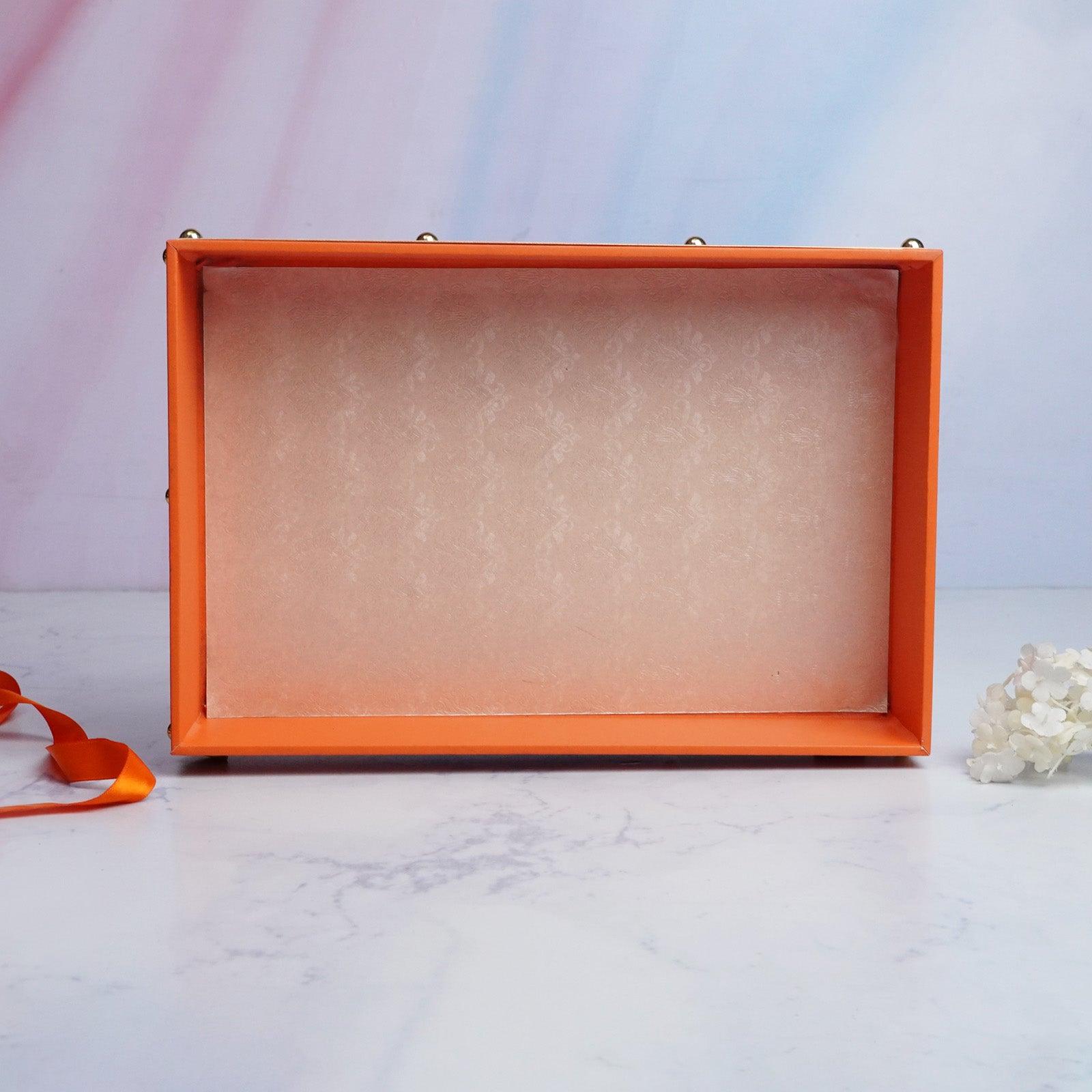 Elegant Orange Gift Tray