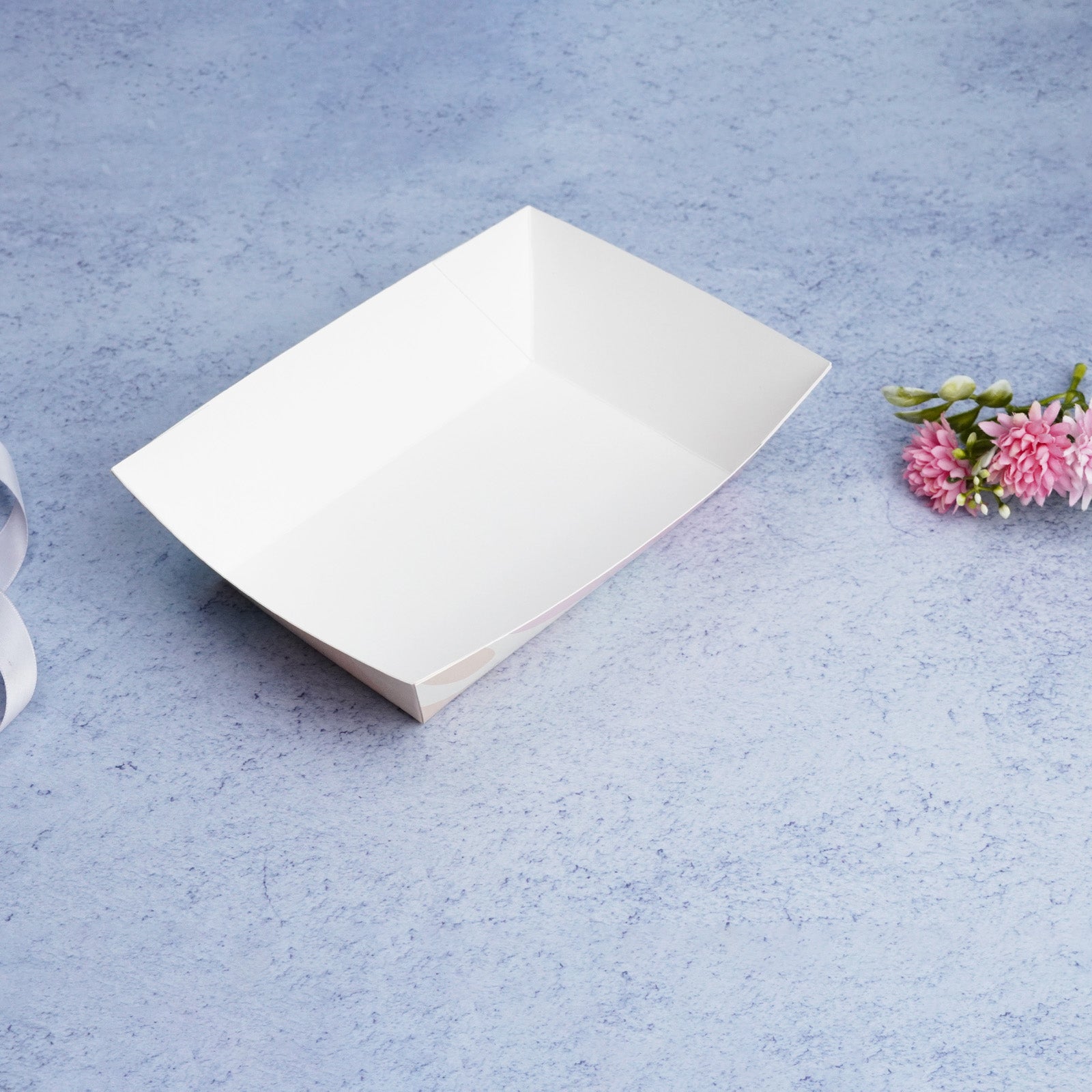 Elegant Pastel Abstract Boat Tray