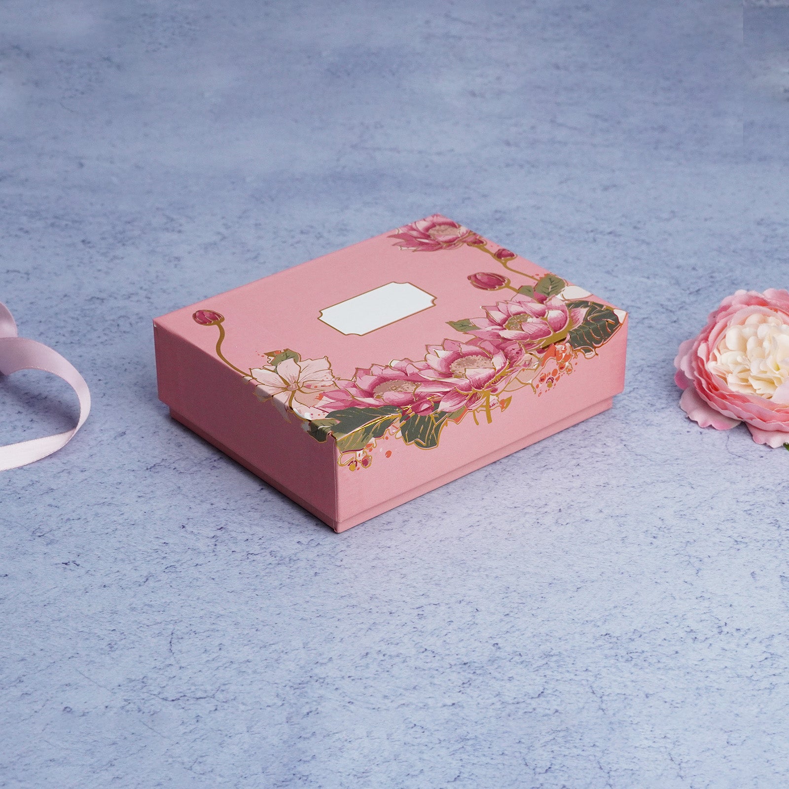 Pink Floral Quarter Sweet Box