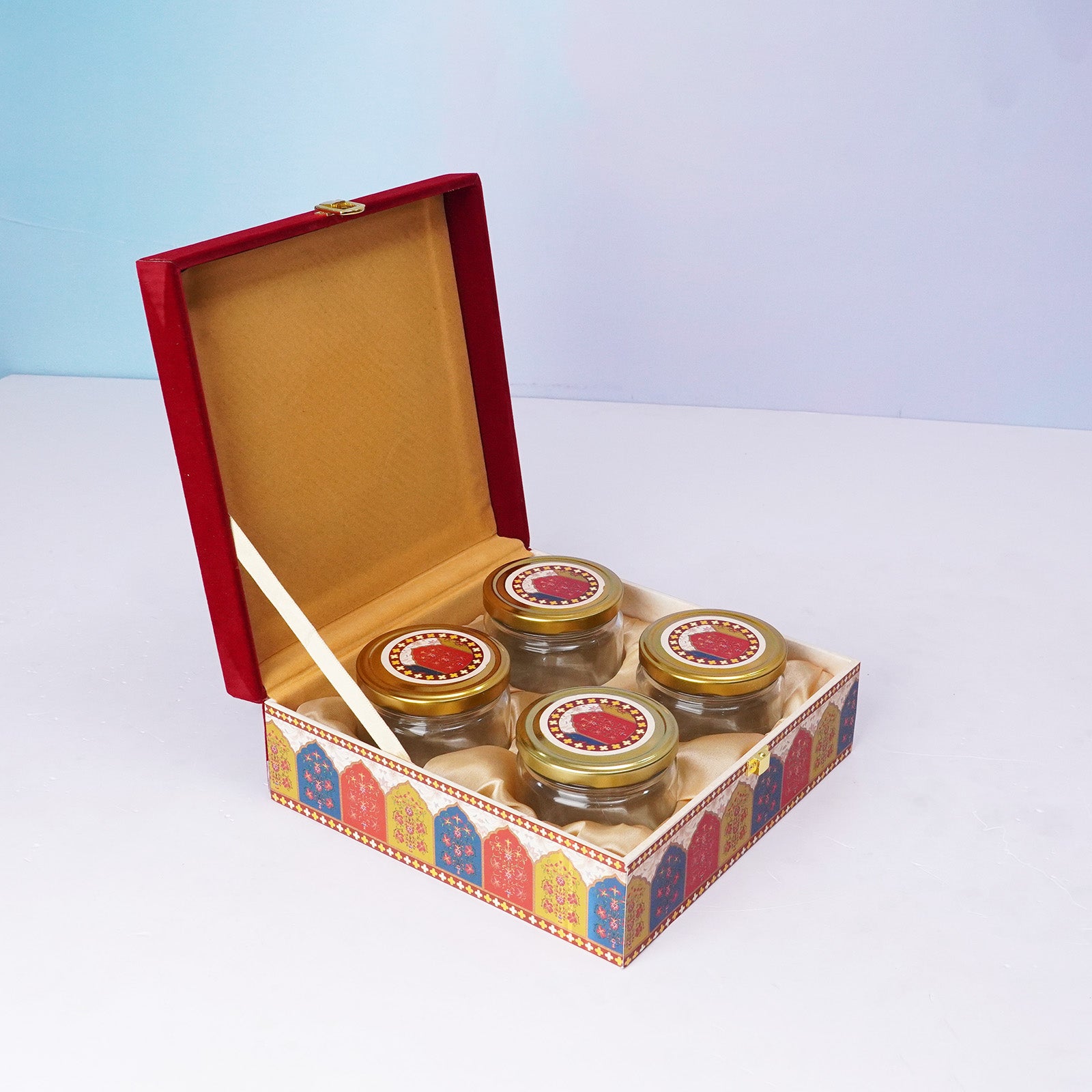 Red Velvet 4 Jar Dry Fruit Box