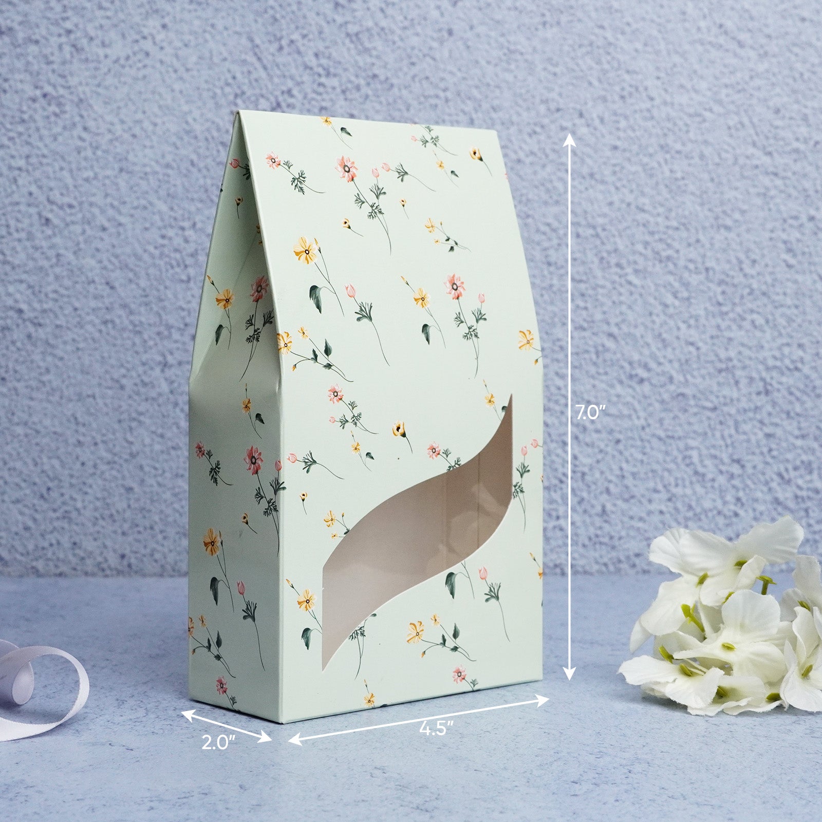 Floral Standup Pouch Cookies Box