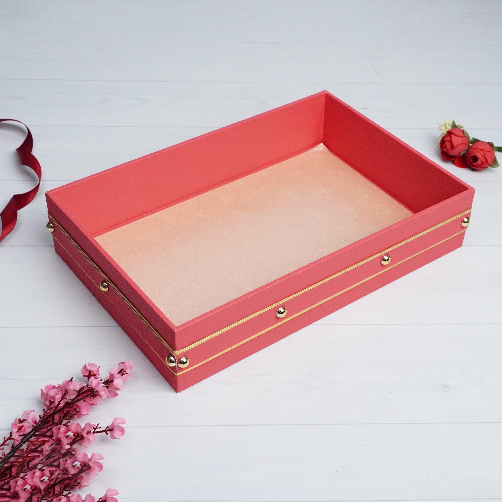 Red MDF Tray