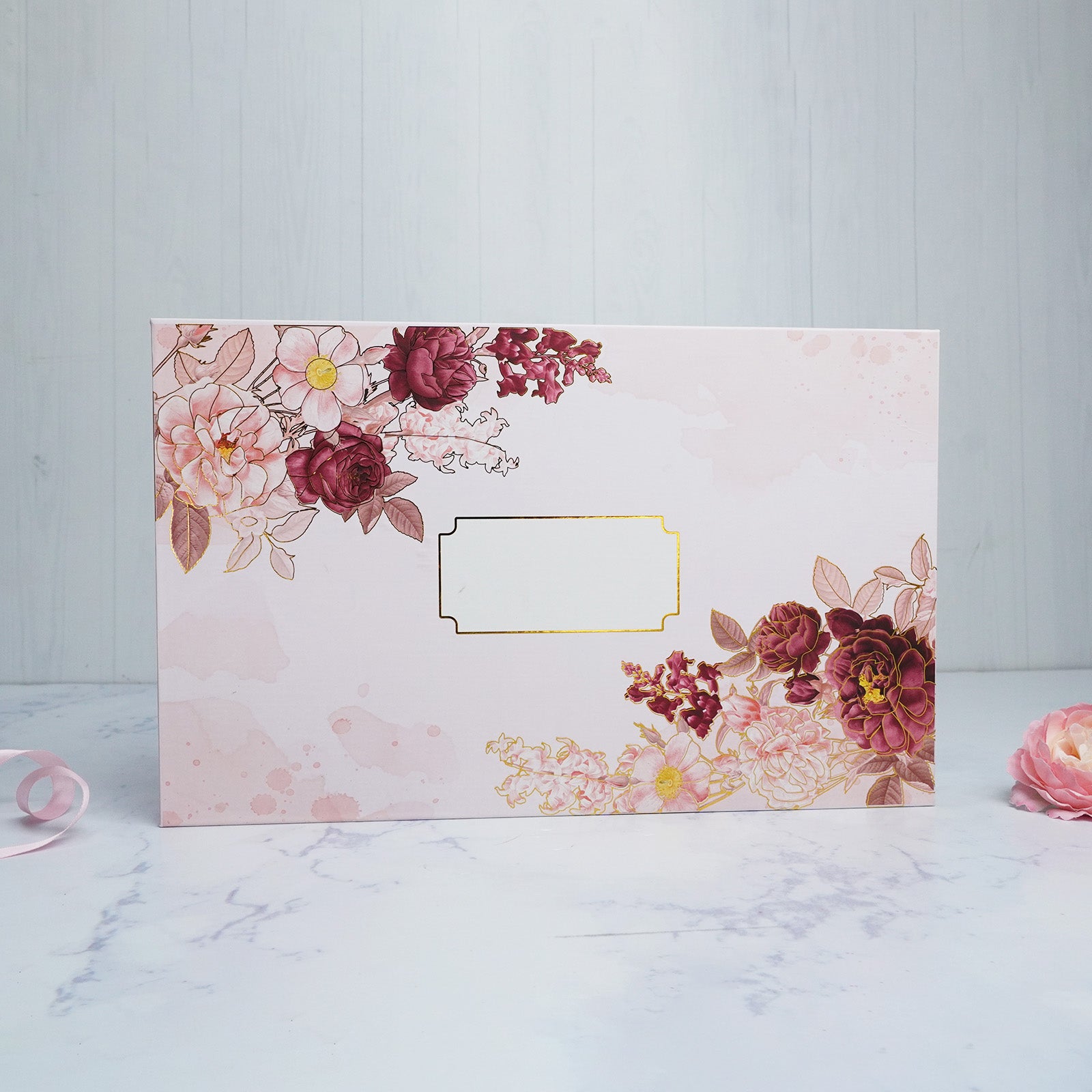 Pastel Pink Floral One KG Sweet Box