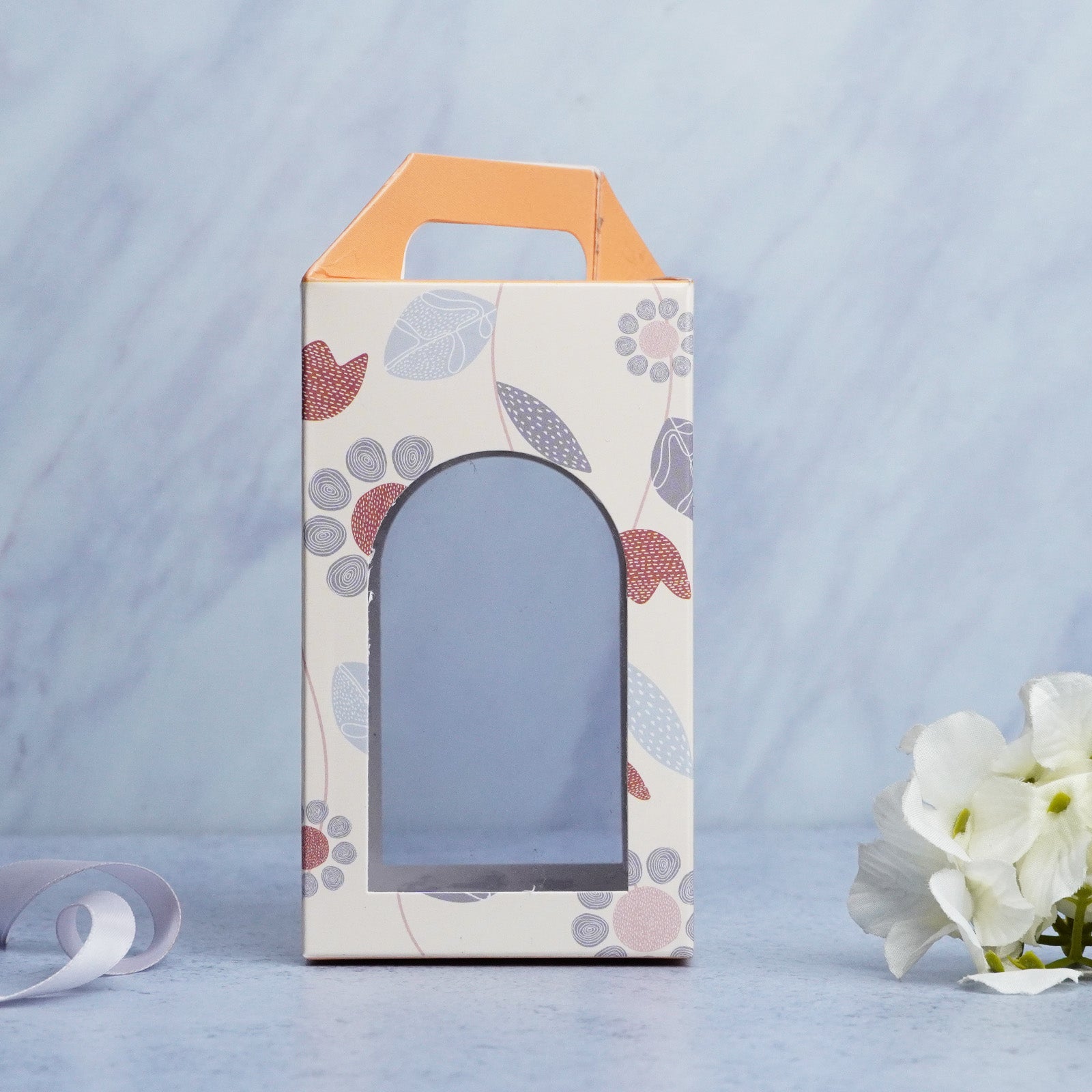 Floral Handle Cookies Box