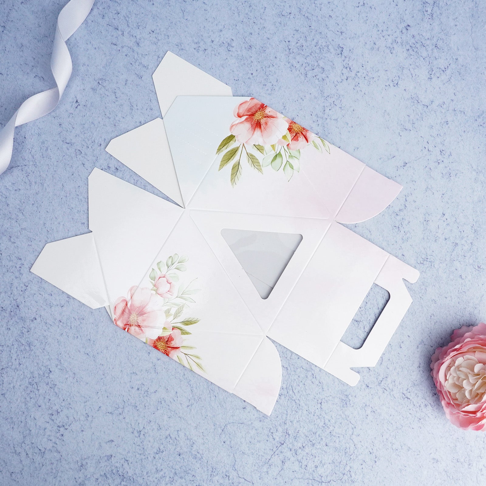 Floral Polygonal Cookies Box