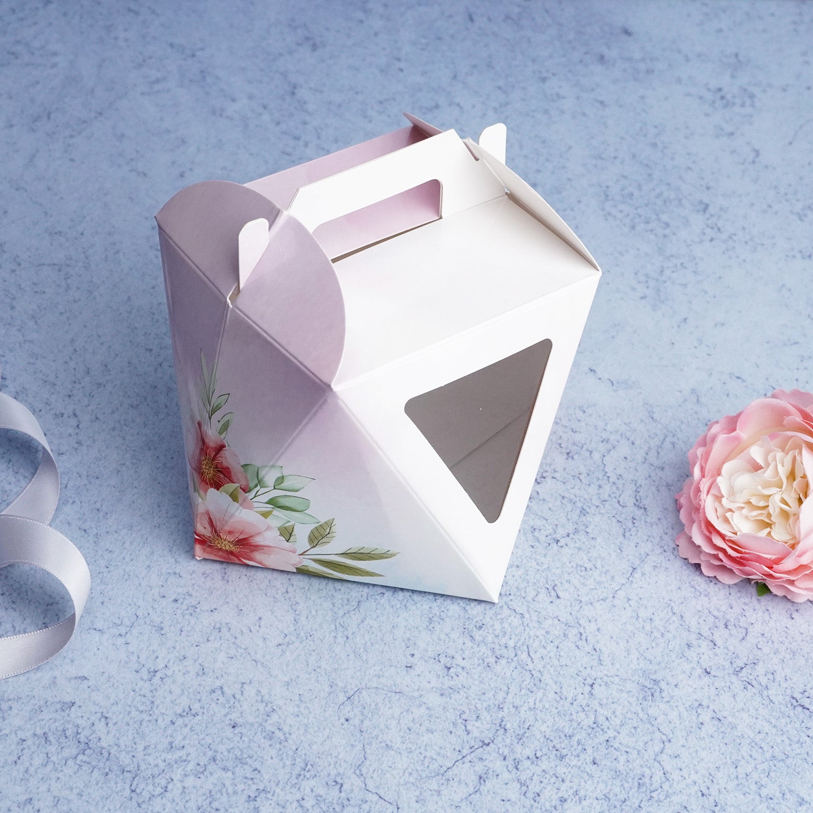 Floral Polygonal Cookies Box