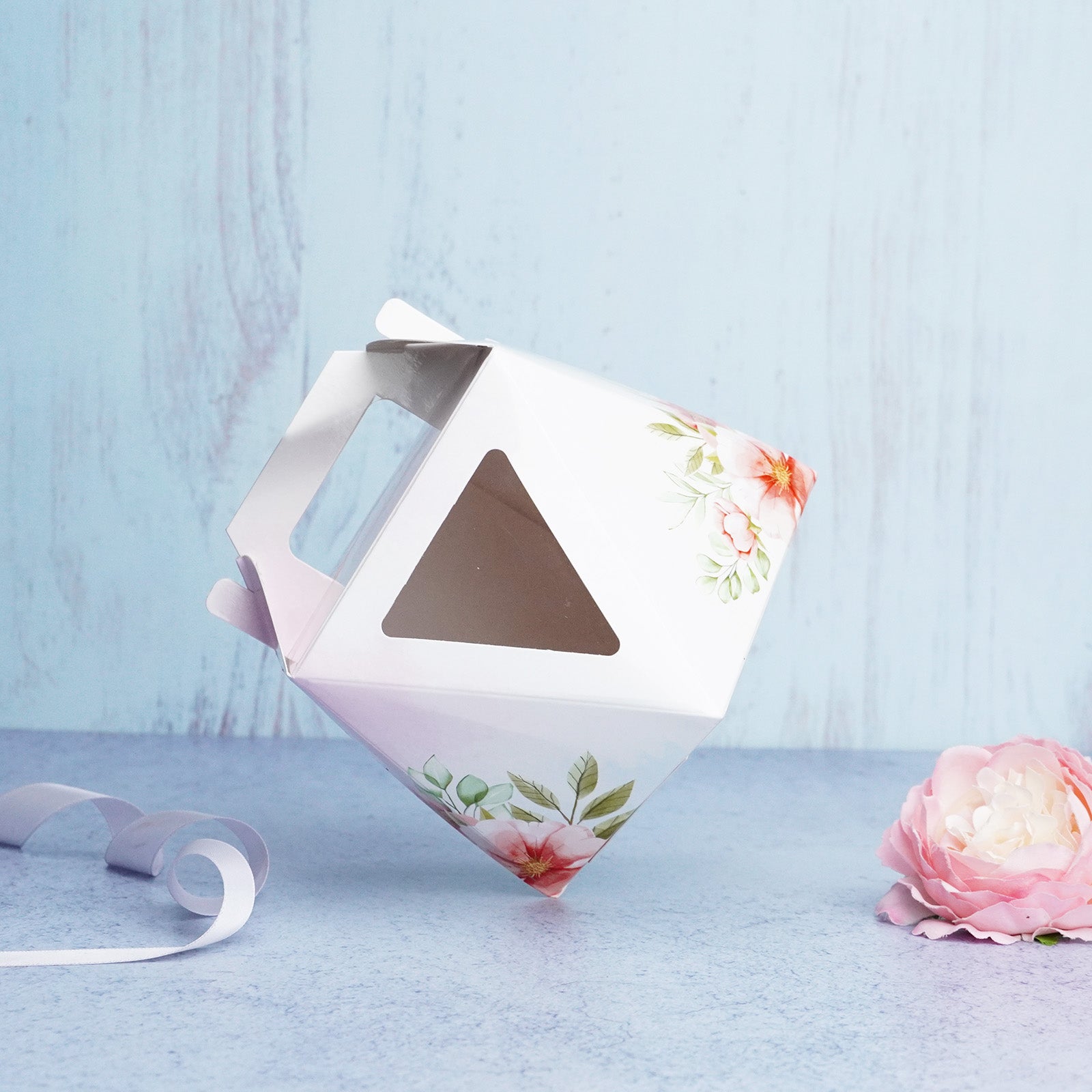 Floral Polygonal Cookies Box