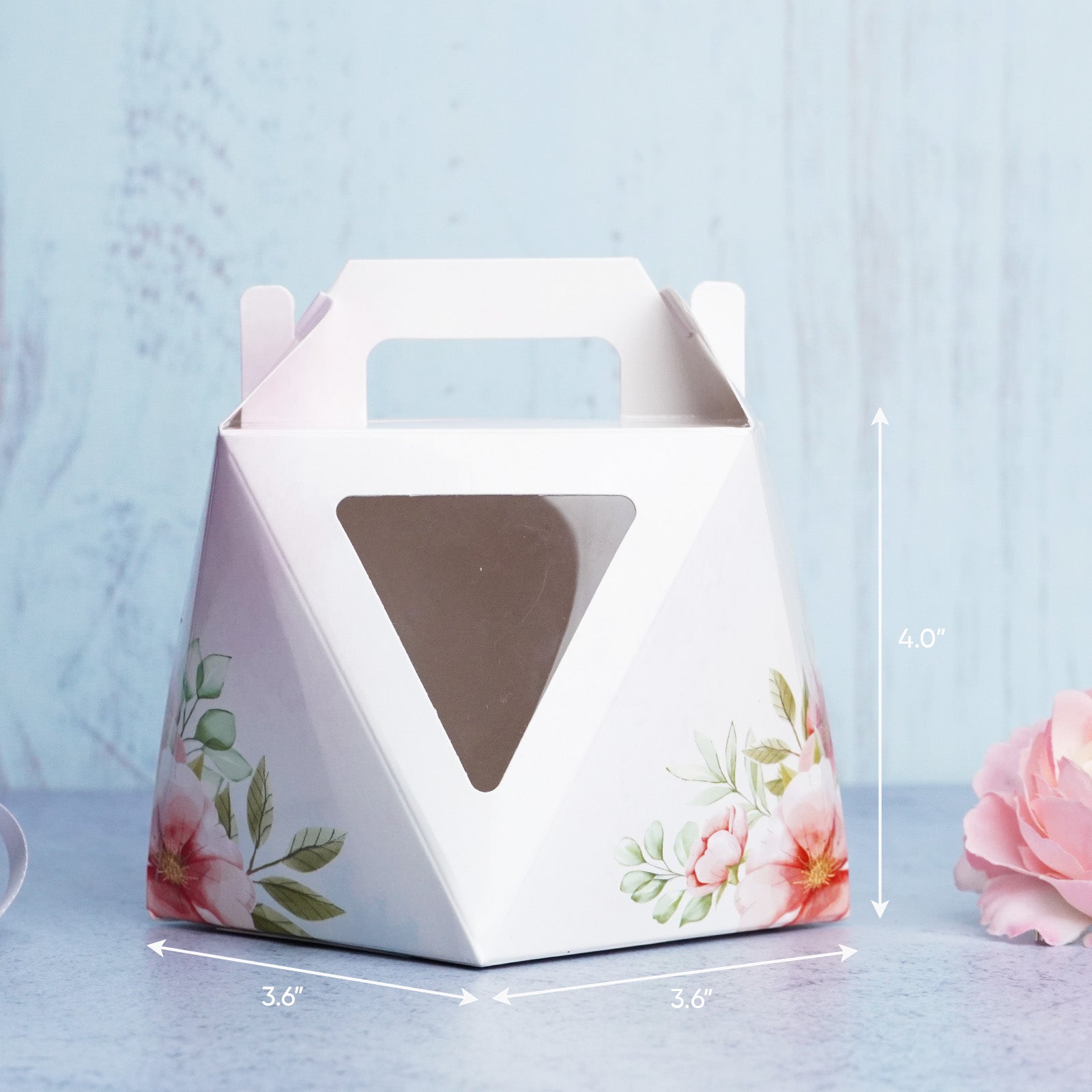 Floral Polygonal Cookies Box