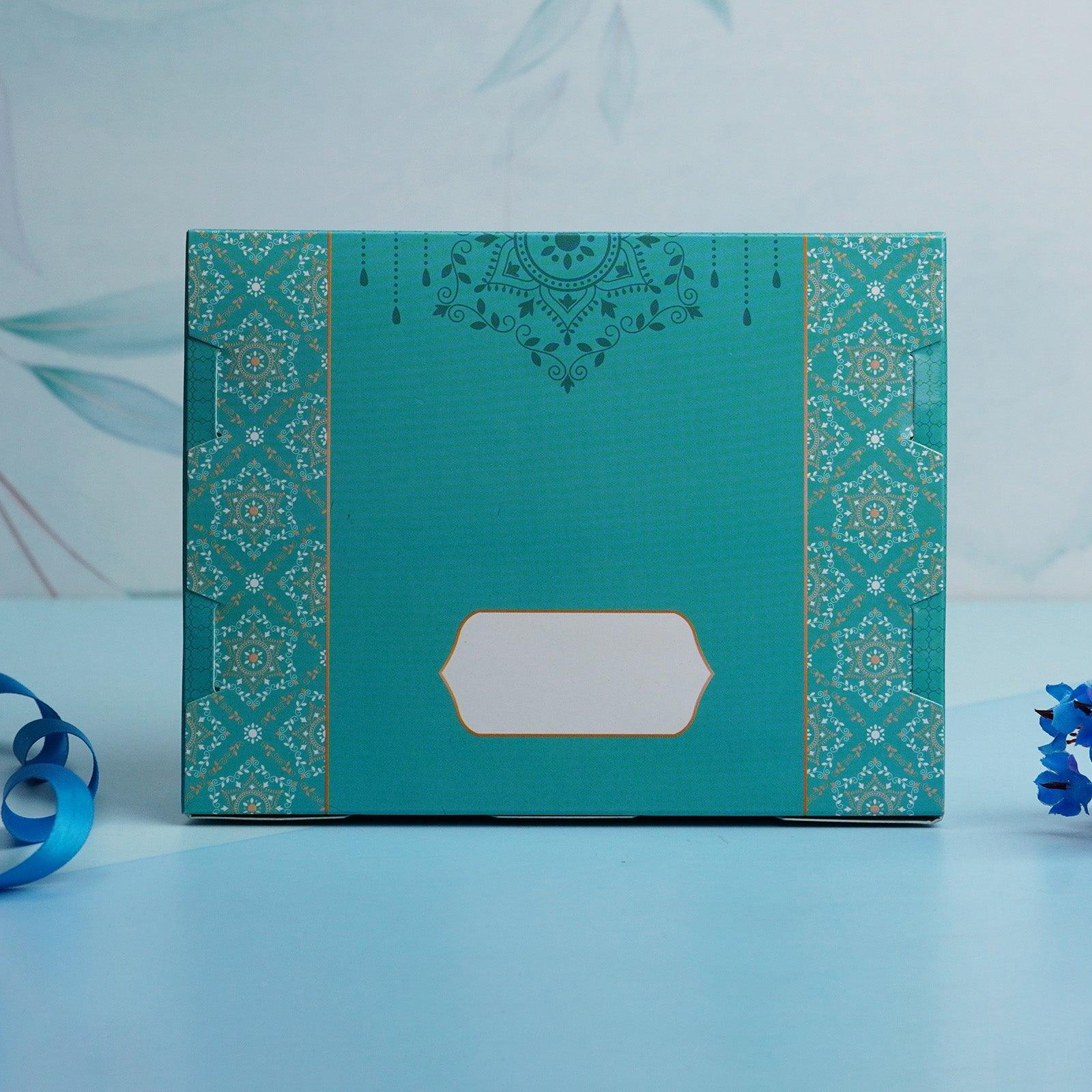 Floral Sea Green 500g Sweet Box