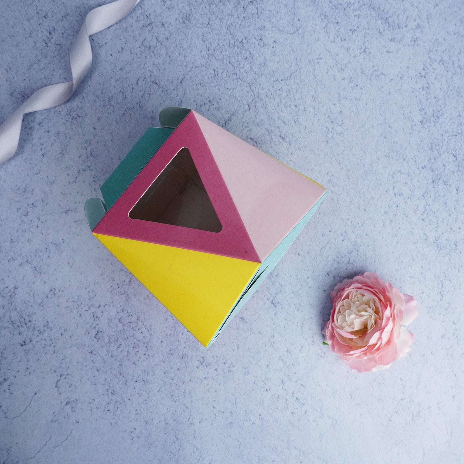 Colourful  Polygonal Cookies Box