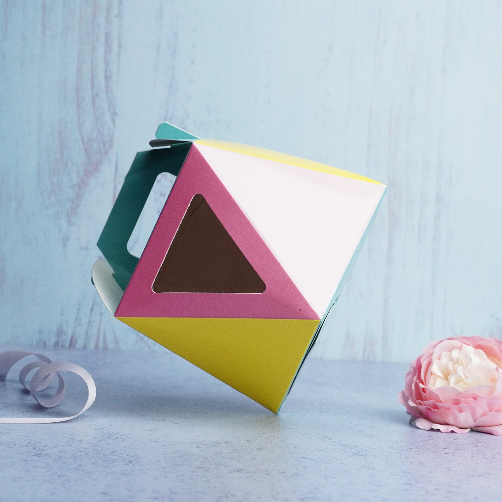 Colourful  Polygonal Cookies Box