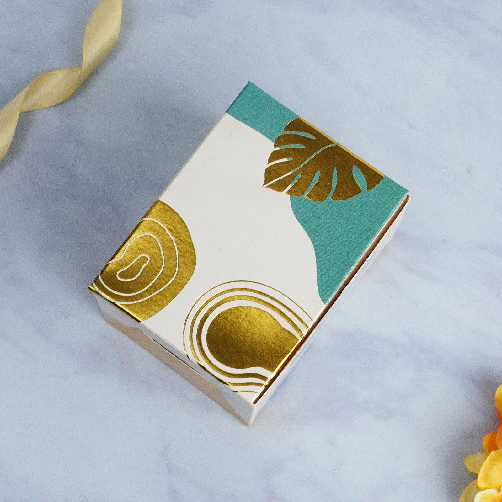 Gold Floral Single Pastry Box