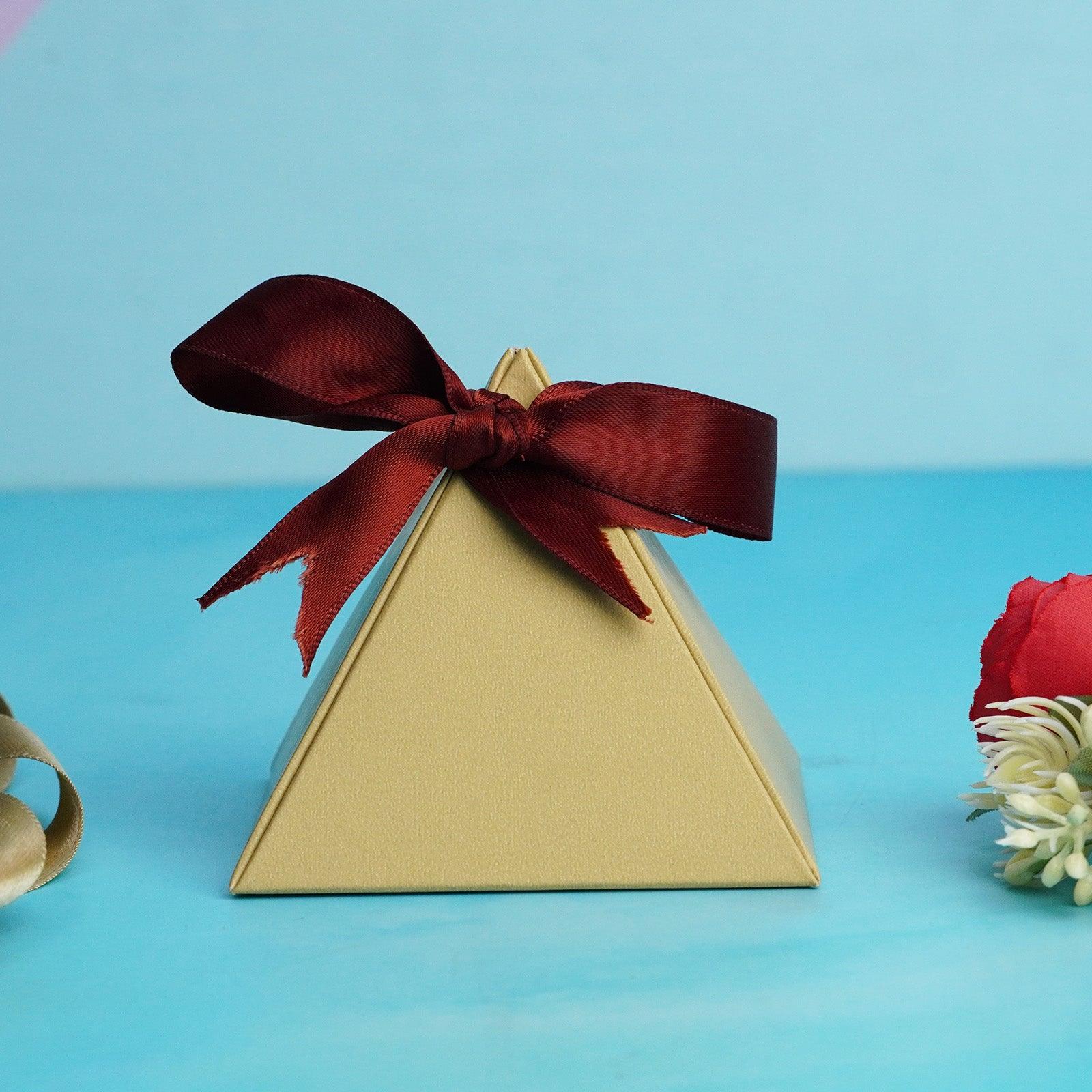 Gold Triangle Gift Box